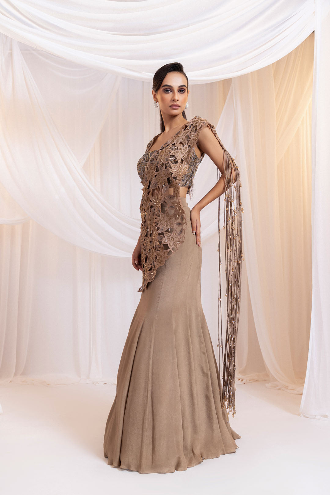Gilded Tide Saree