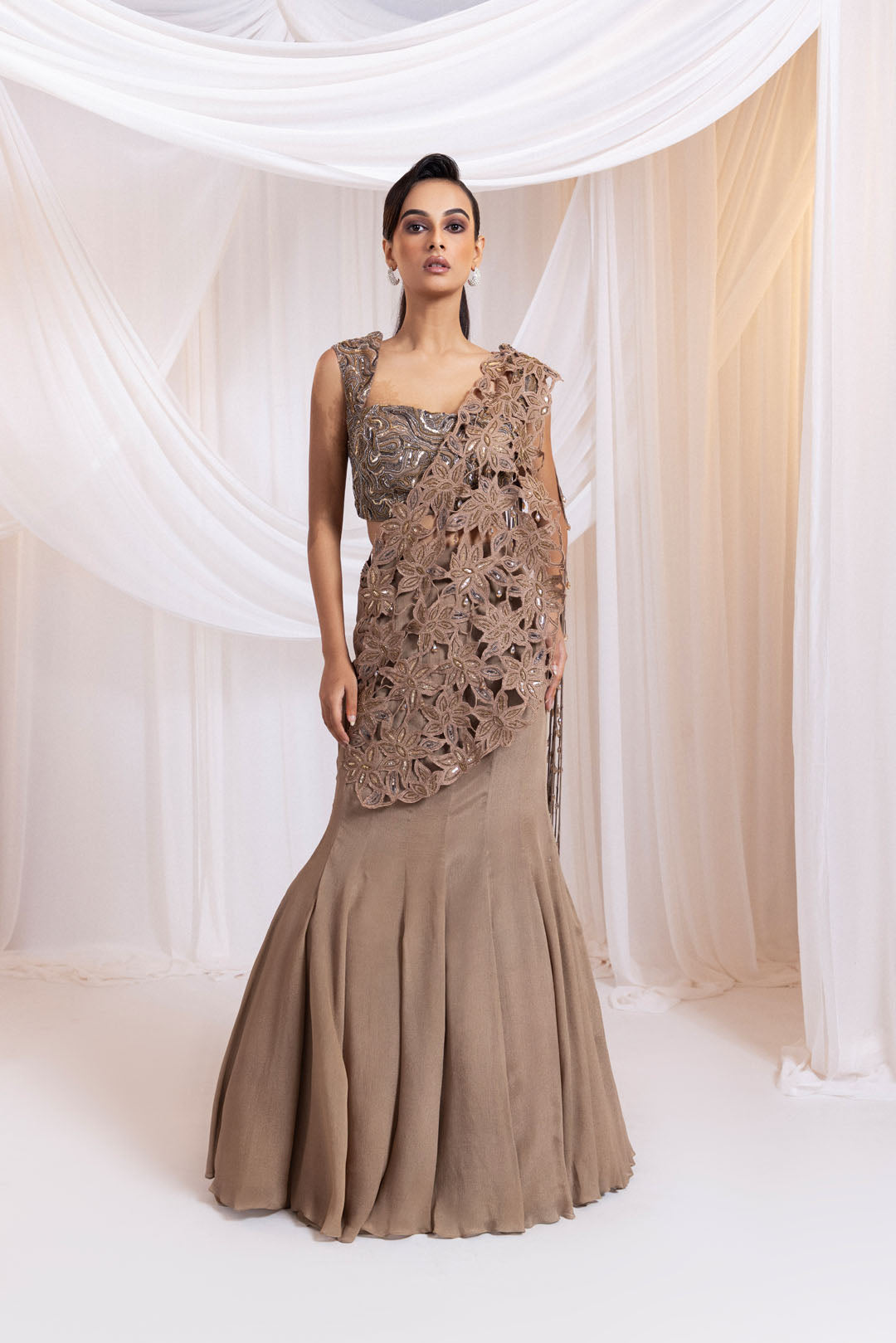 Gilded Tide Saree