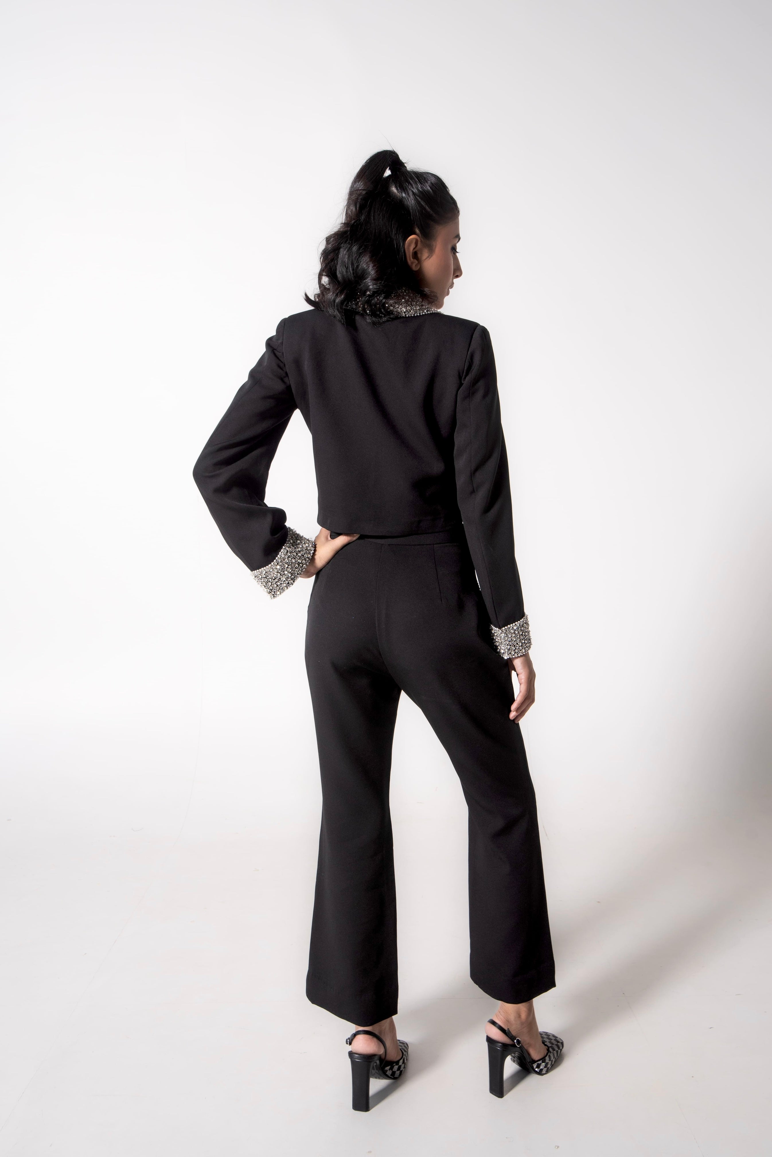 Embellished collar jacket