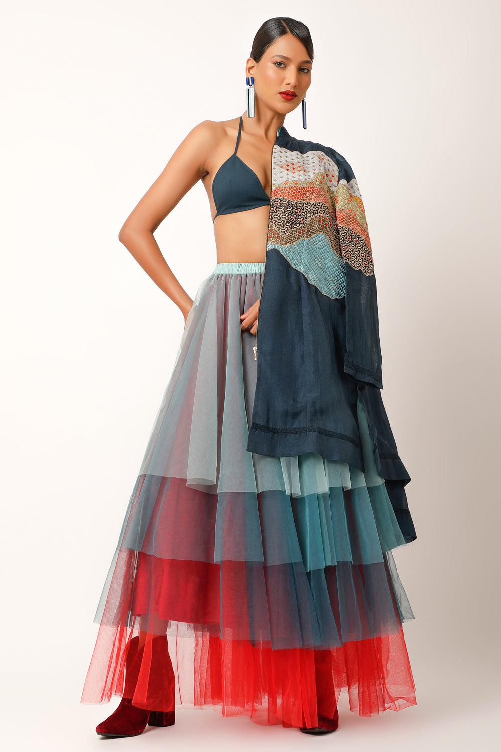 Multicolored Tulle - Auraya Fashion 