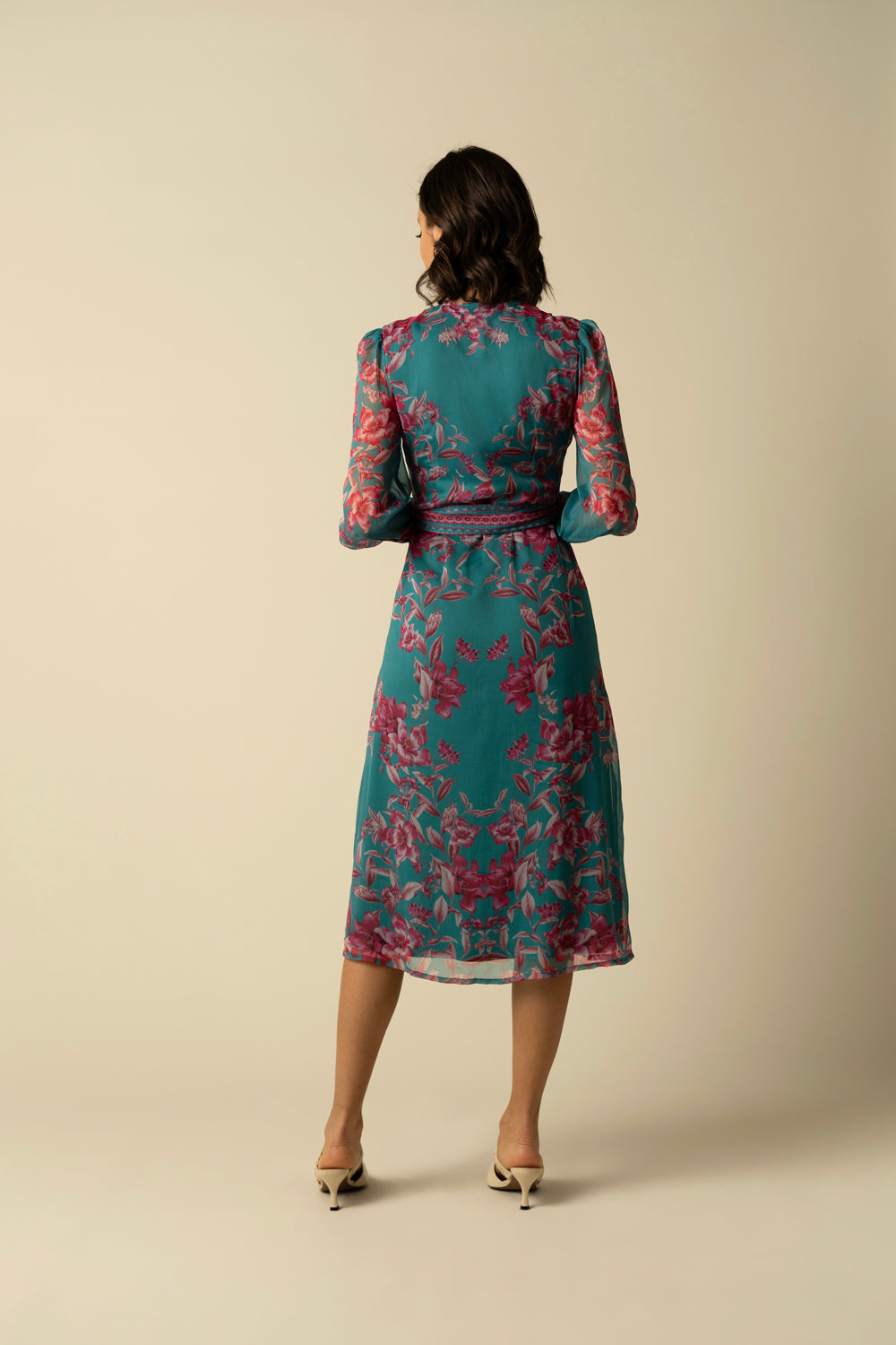 Naomi Turquoise Dress - Auraya Fashion 
