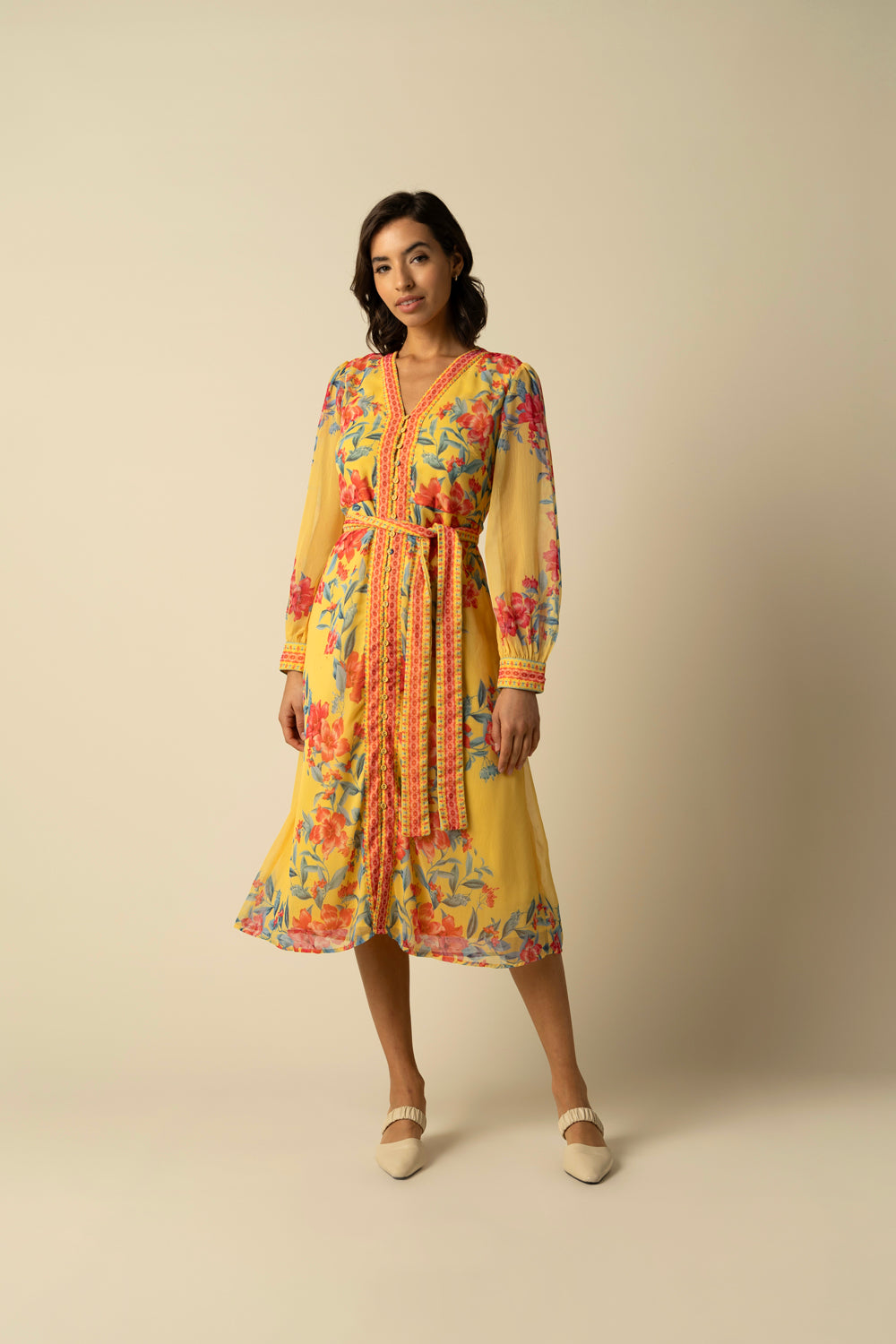 Naomi Yellow Dress - Auraya Fashion - Raishma - 