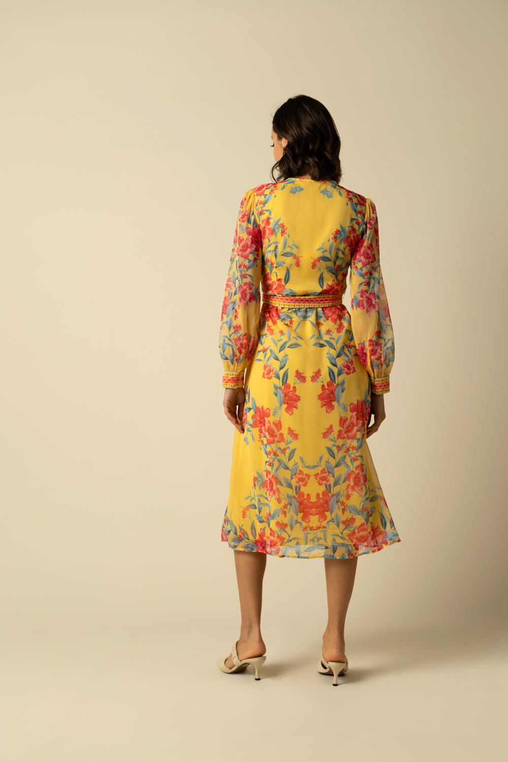 Naomi Yellow Dress - Auraya Fashion 