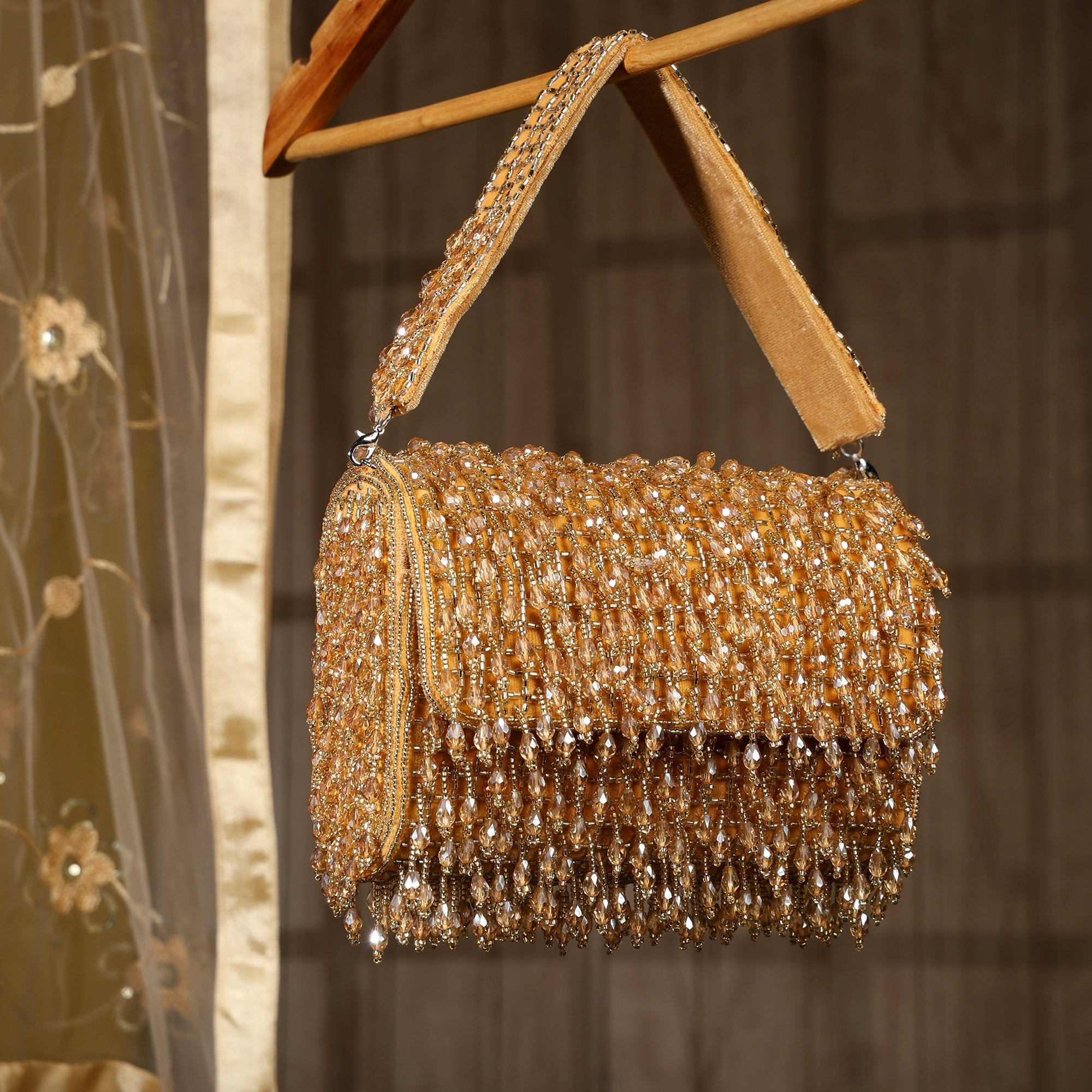 Image of Golden Sparkle Flap bag