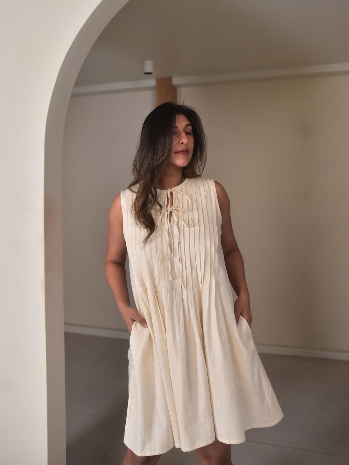 Amara Pintuck Dress