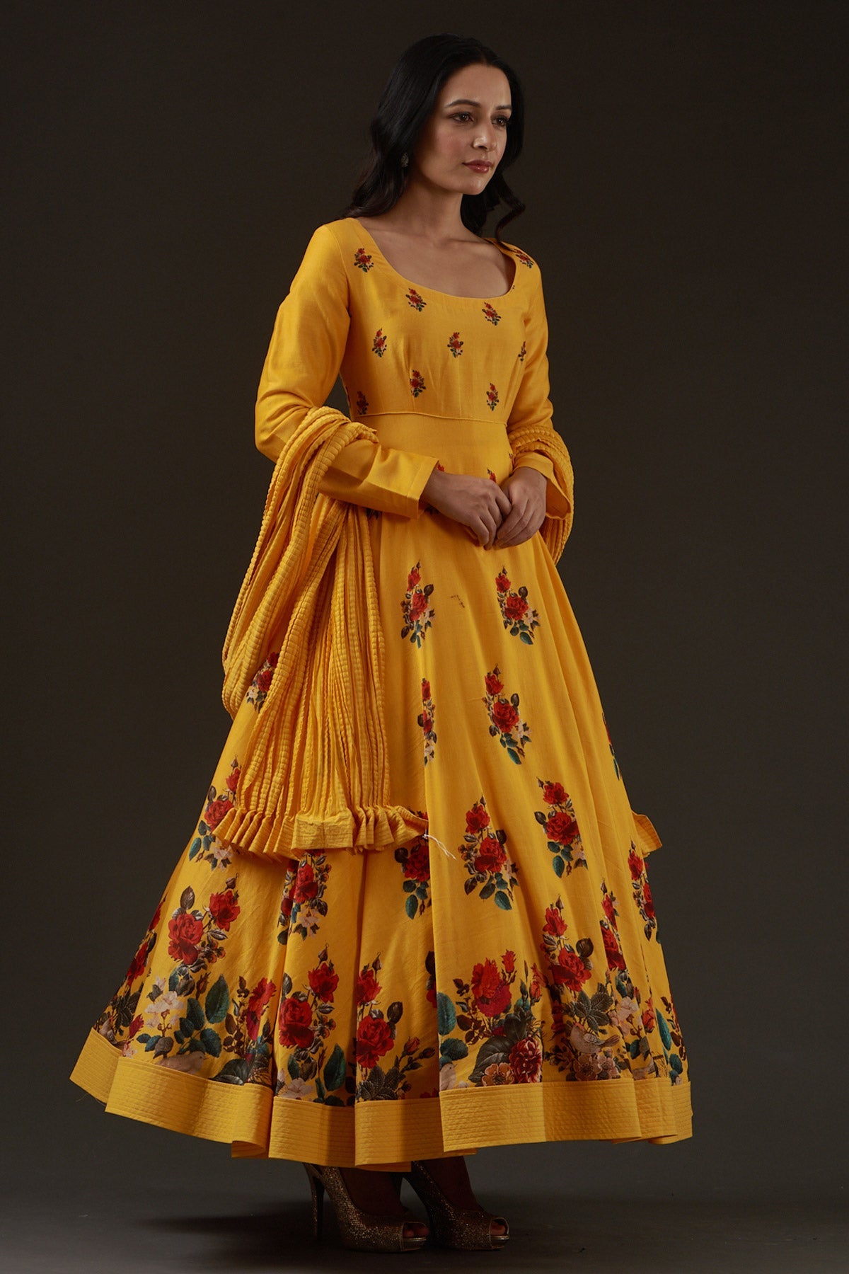Printed Anarkali Set