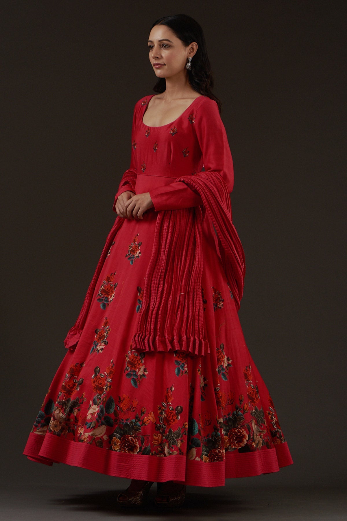 Printed Anarkali Set