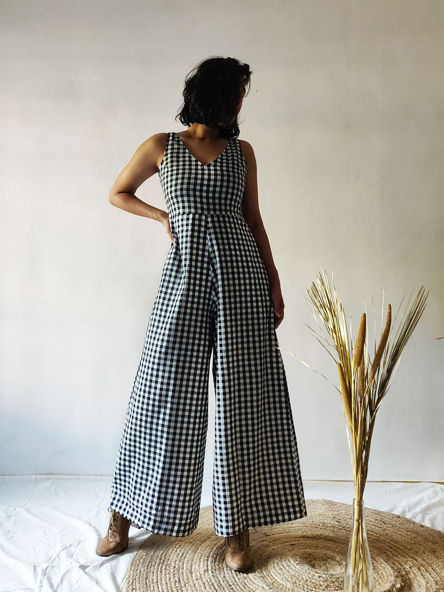 Image of Checkered Jumpsuit