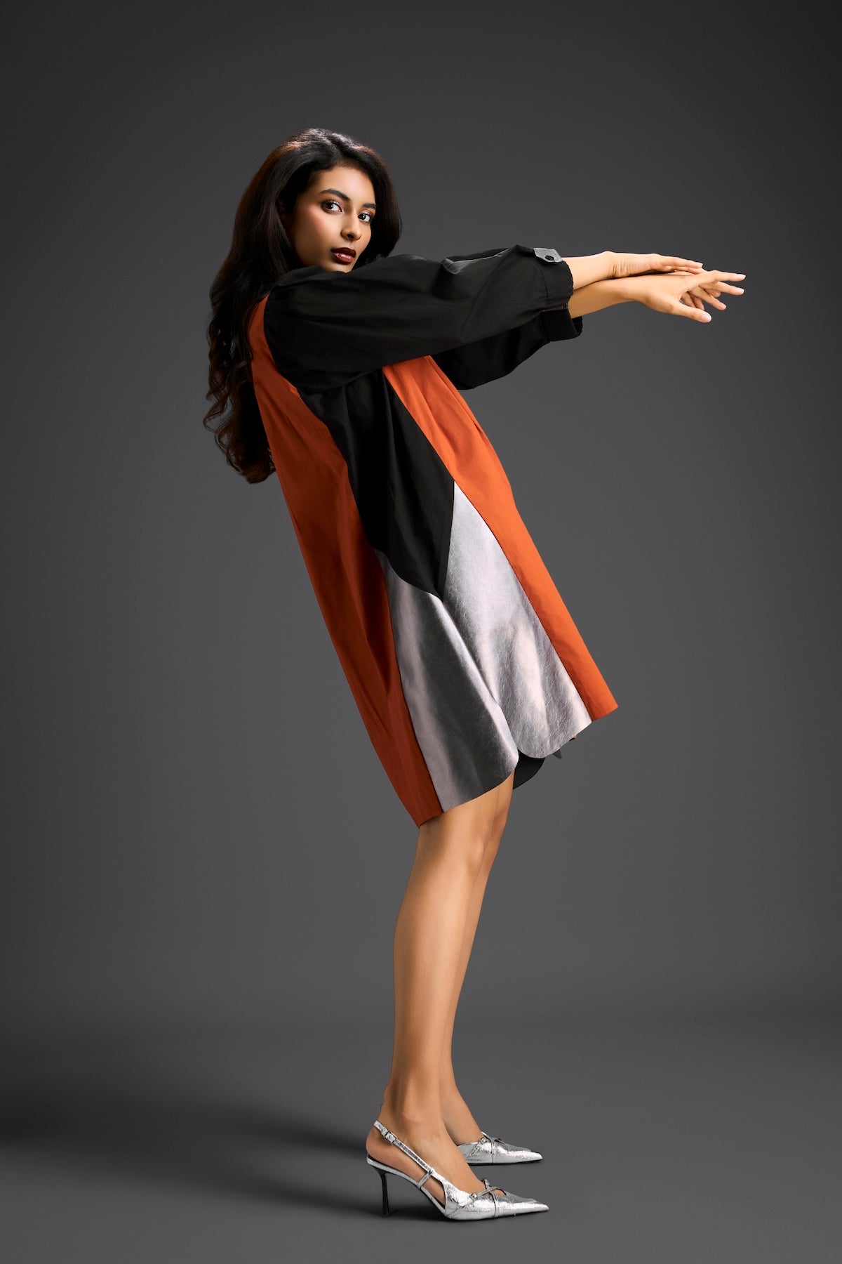 Rust & Black Tunic Dress