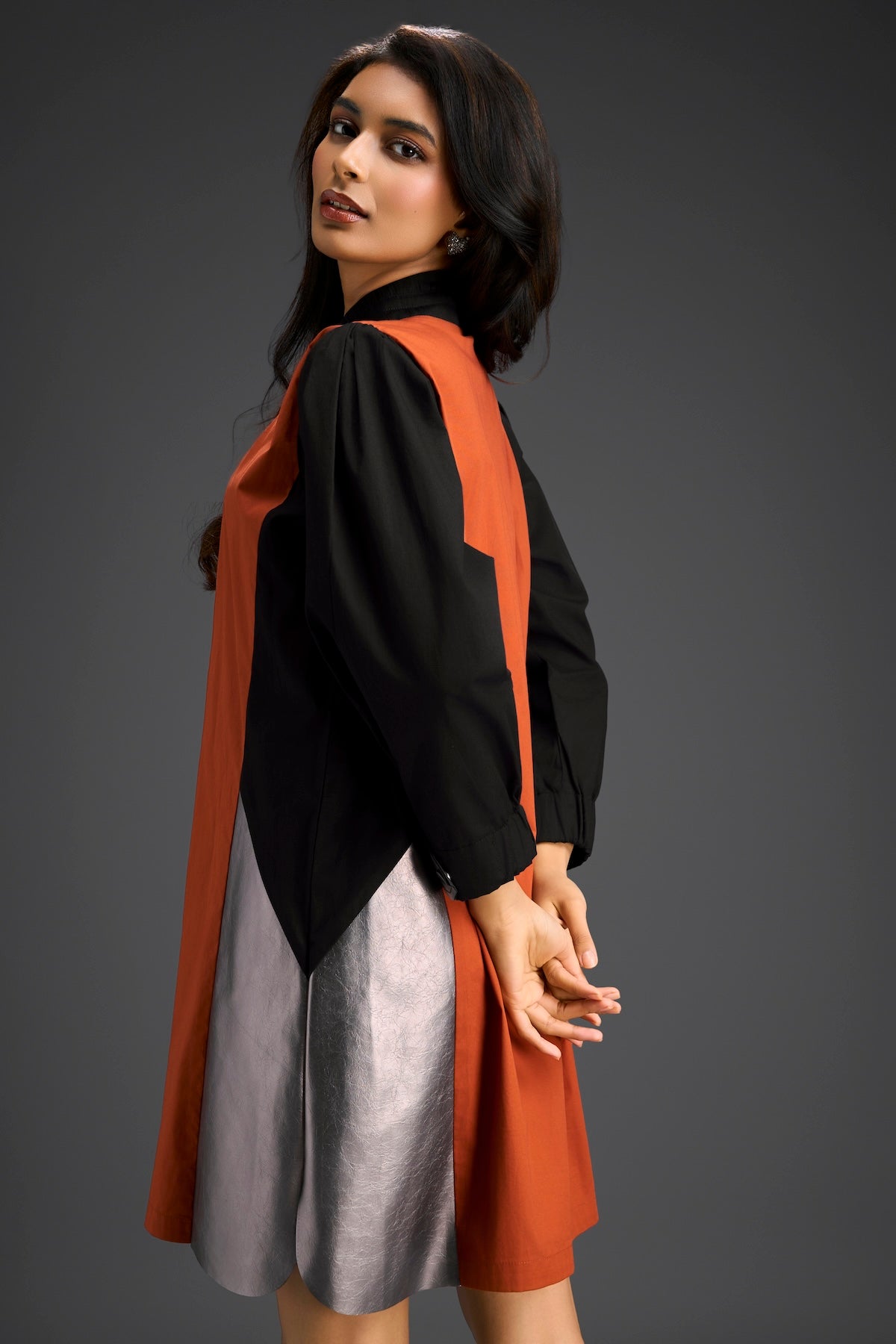 Rust & Black Tunic Dress