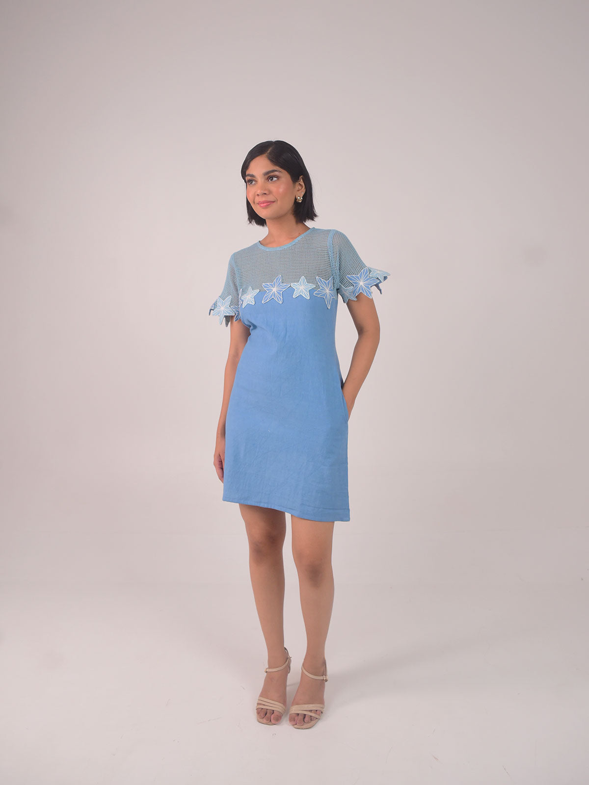 Demi Embroidered Applique Dress