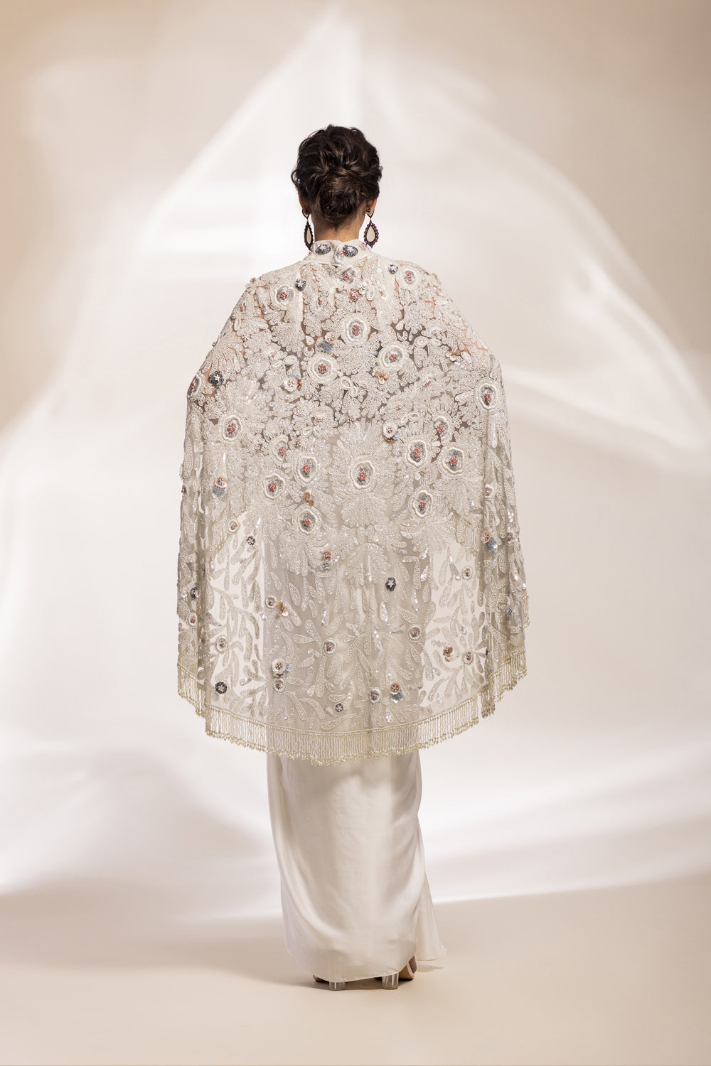 Serenity Tulle Cape And Corset Set - Auraya Fashion 