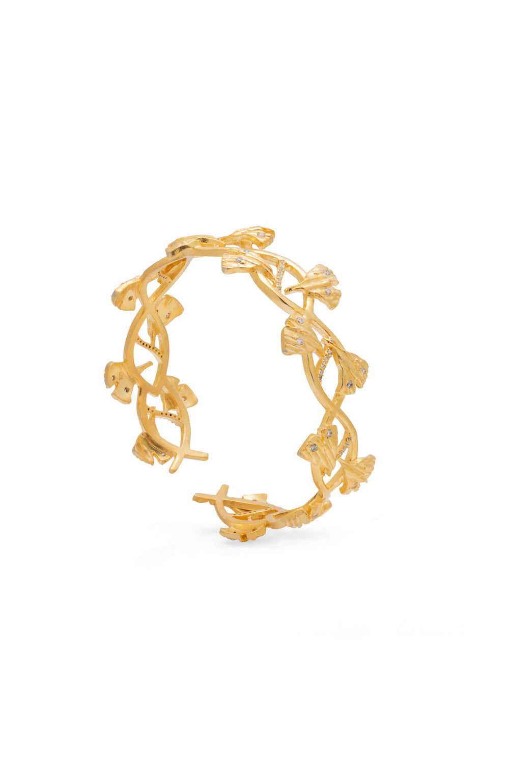 Ginkgo Leaf Twisted Bracelet - Auraya Fashion - Putstyle - #tag1# - #tag2# - #tag3# - #tag3#