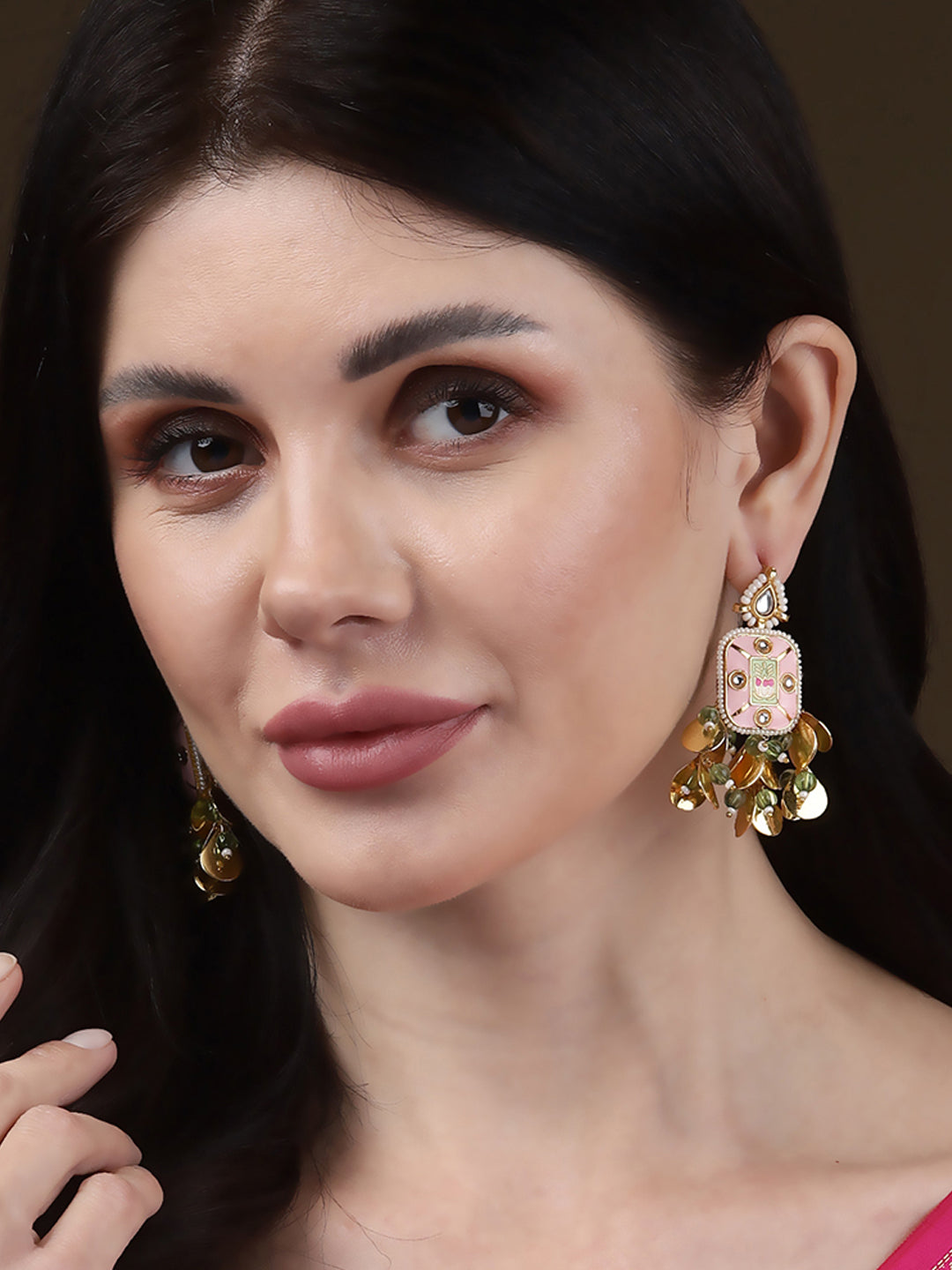 Gulaabi Drop Earring