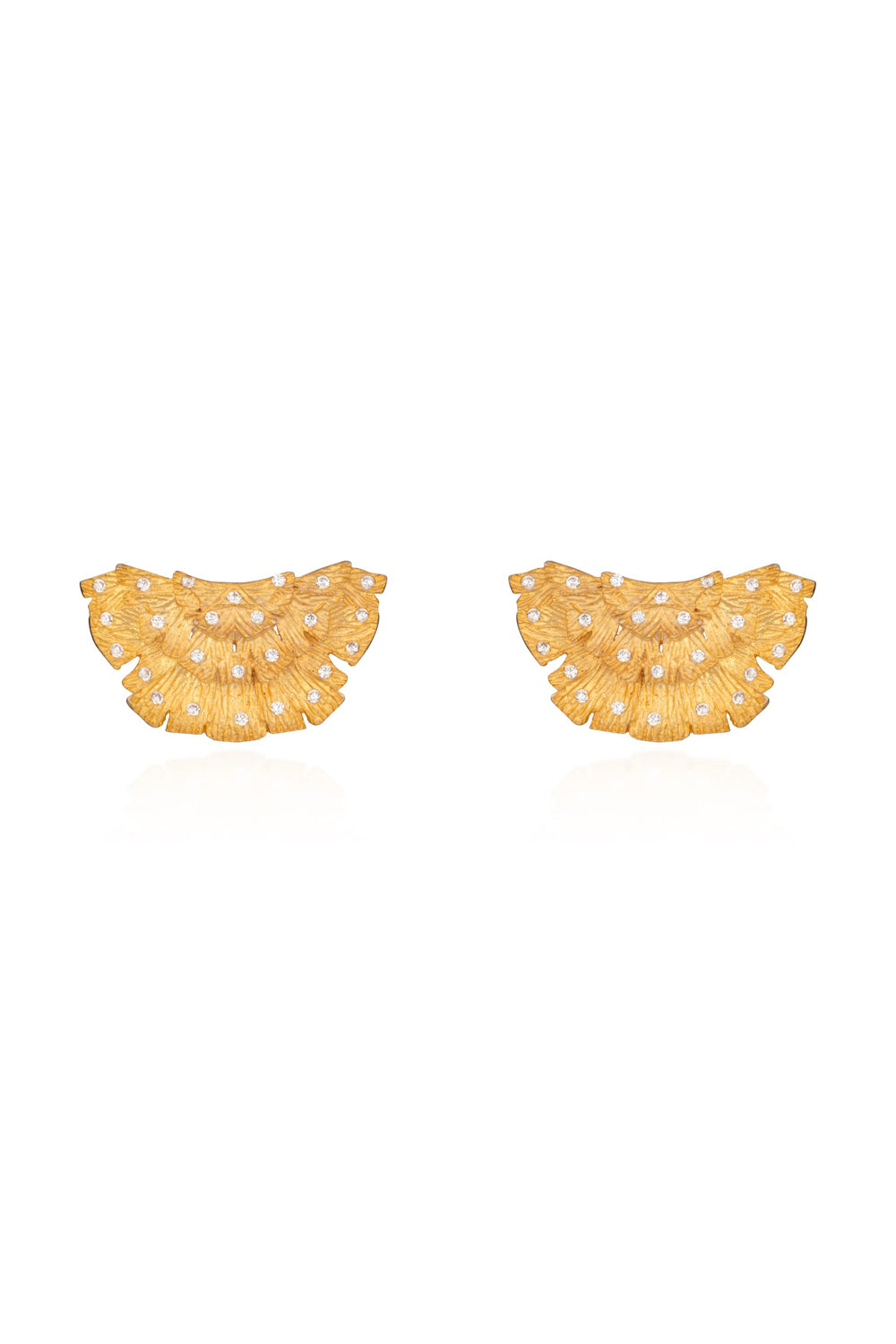 Ginkgo Stone Studded Earring - Auraya Fashion - Putstyle - #tag1# - #tag2# - #tag3# - #tag3#