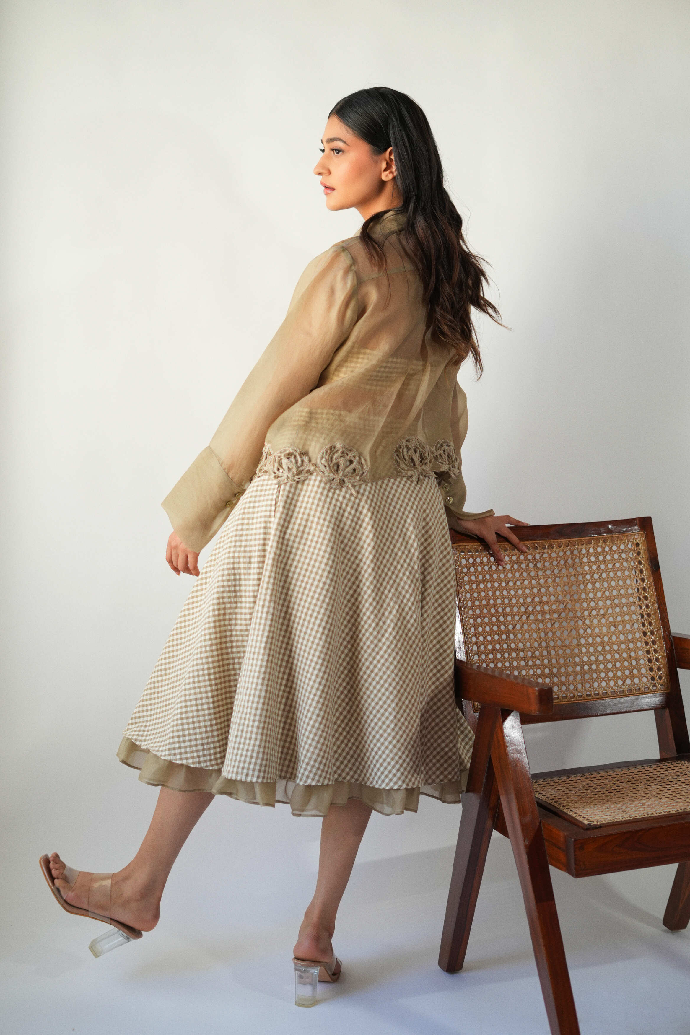 Sylvan Embroidered Peony Shirt - Elegant Breezy Summer Luxury Wear