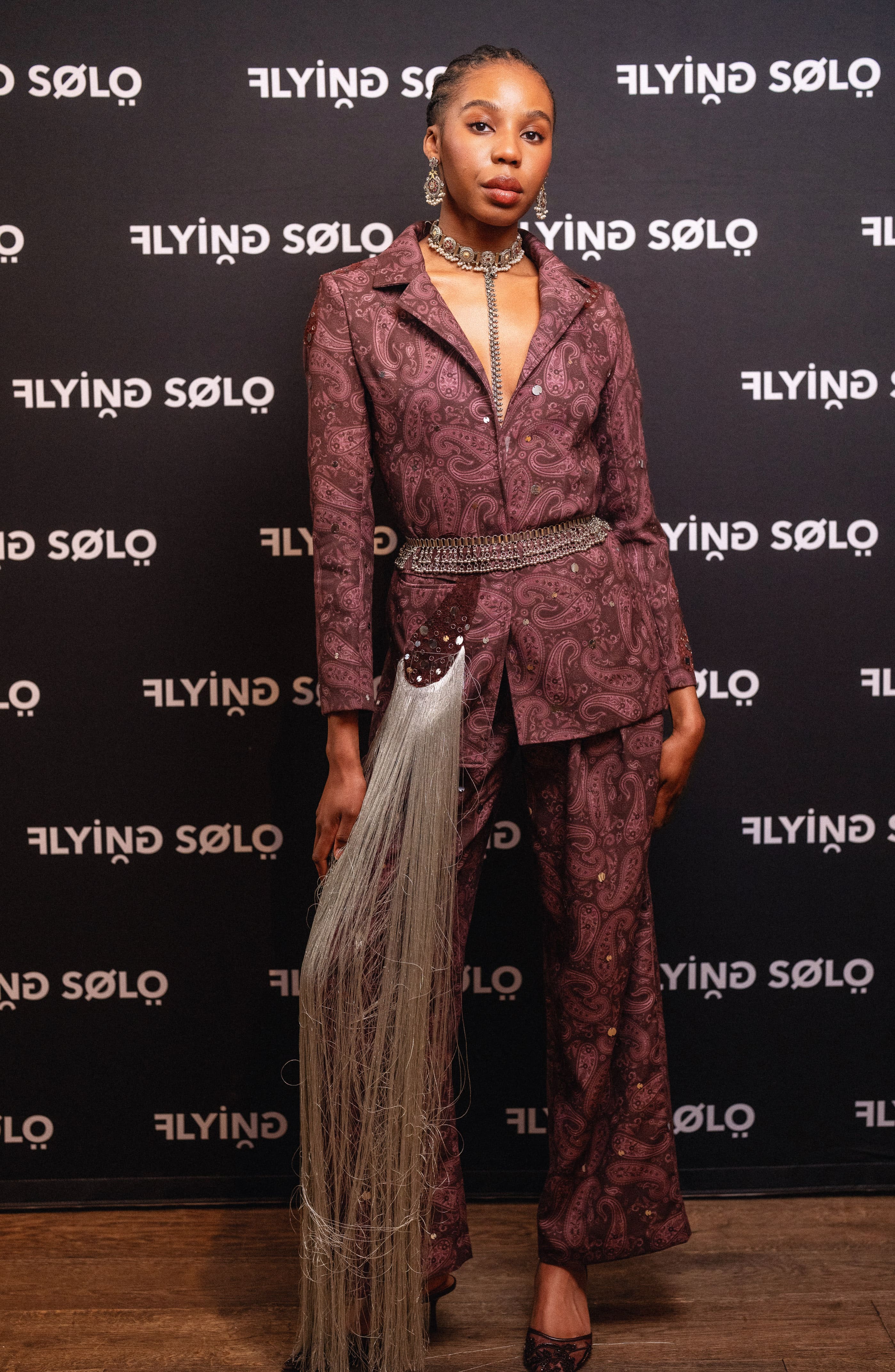 Brown Paisley Pants
