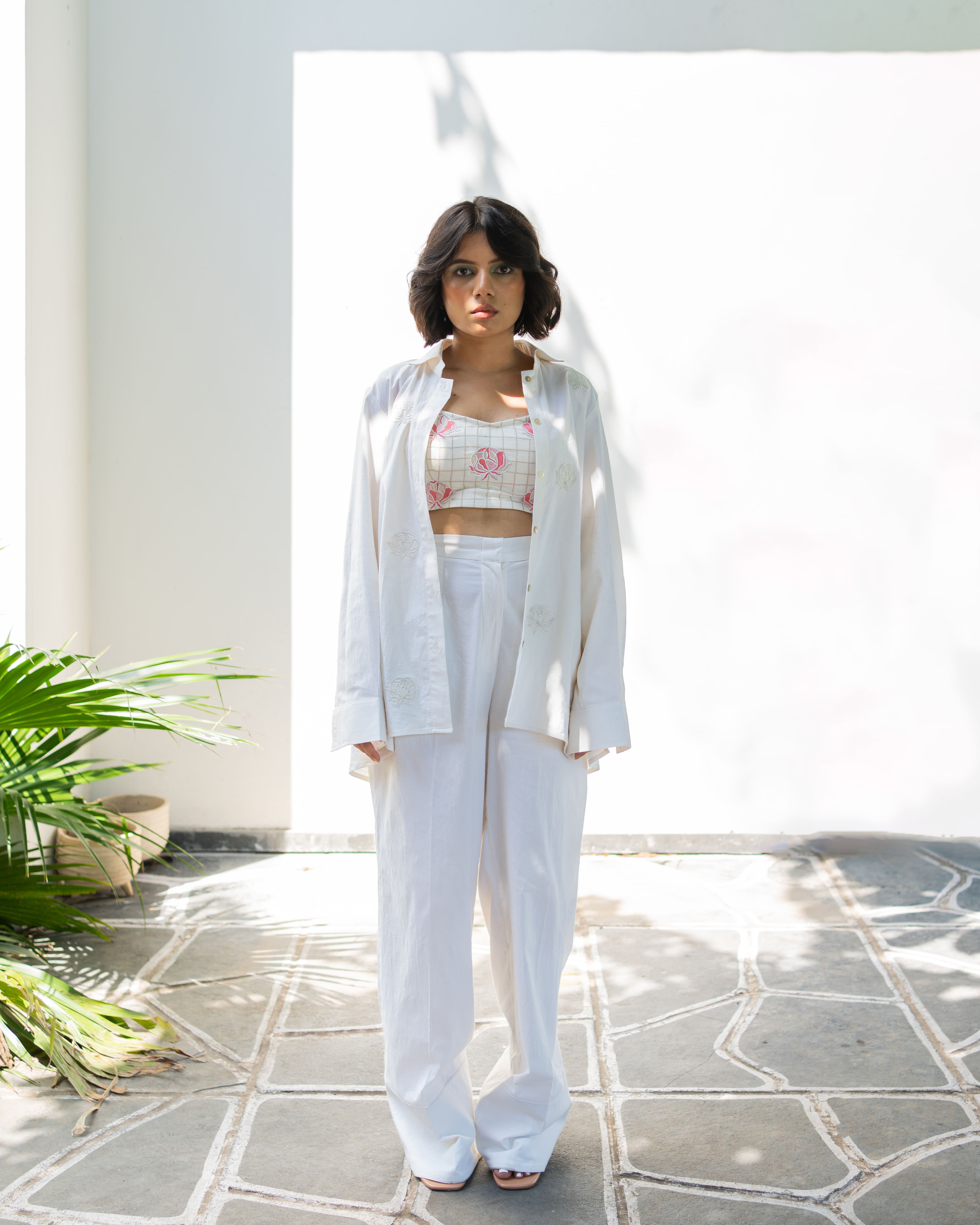 Beachcomber Floral Lycra Cotton Co-ord Set for Golden Hour Style
