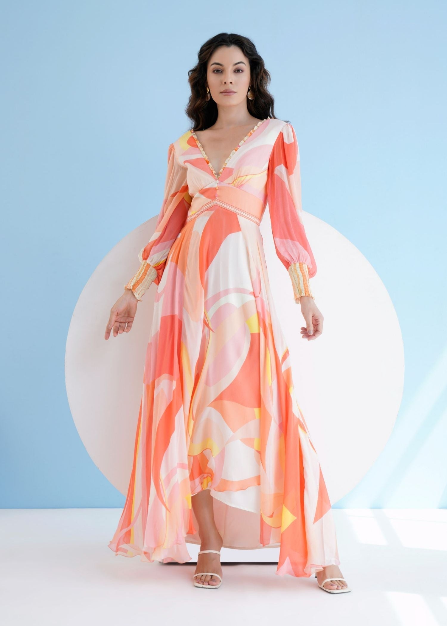 Peach Golden Ratio Maxi Dress