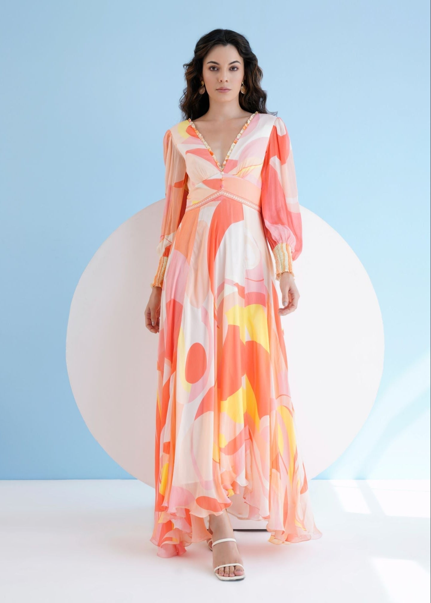 Peach Golden Ratio Maxi Dress