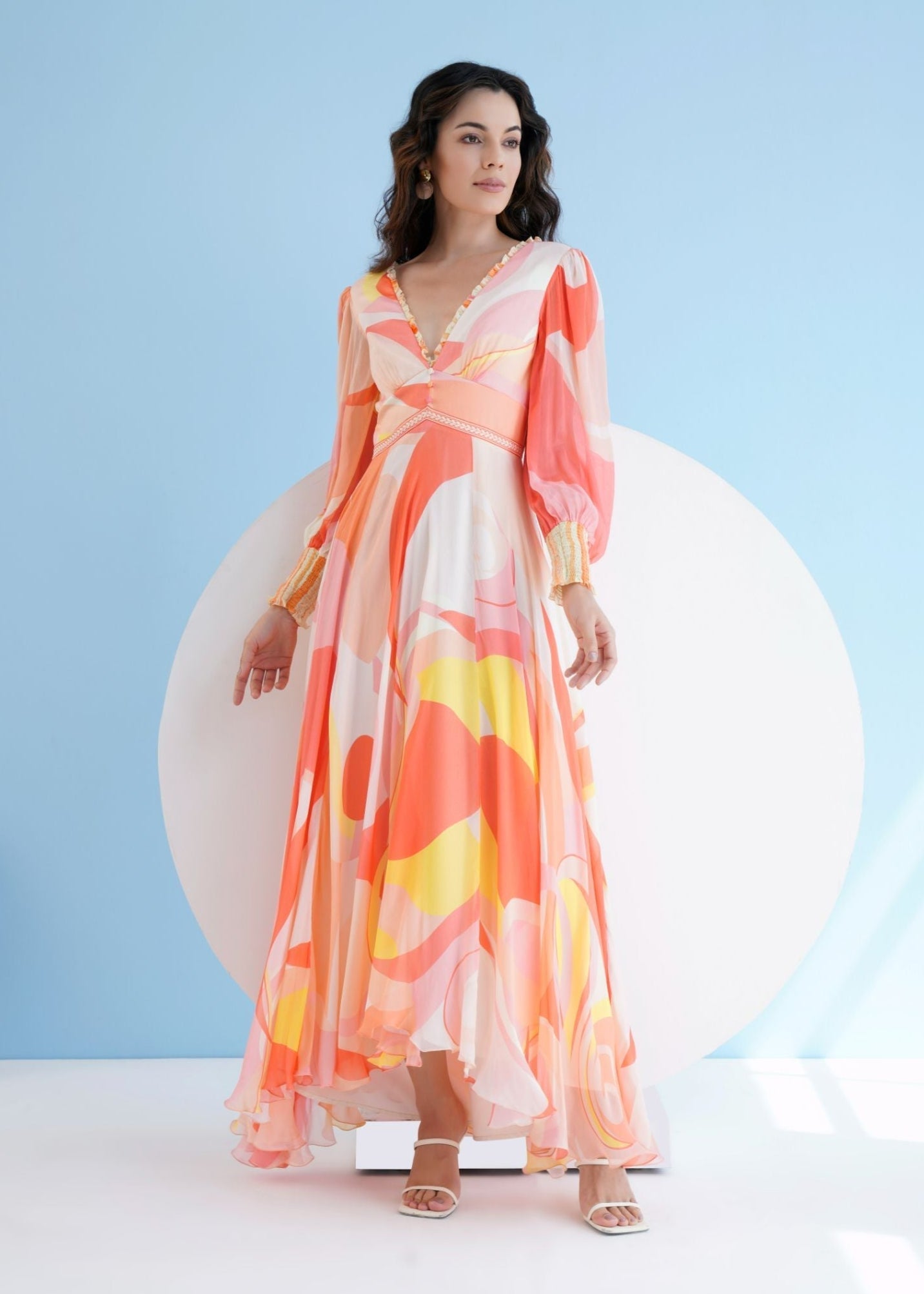 Peach Golden Ratio Maxi Dress
