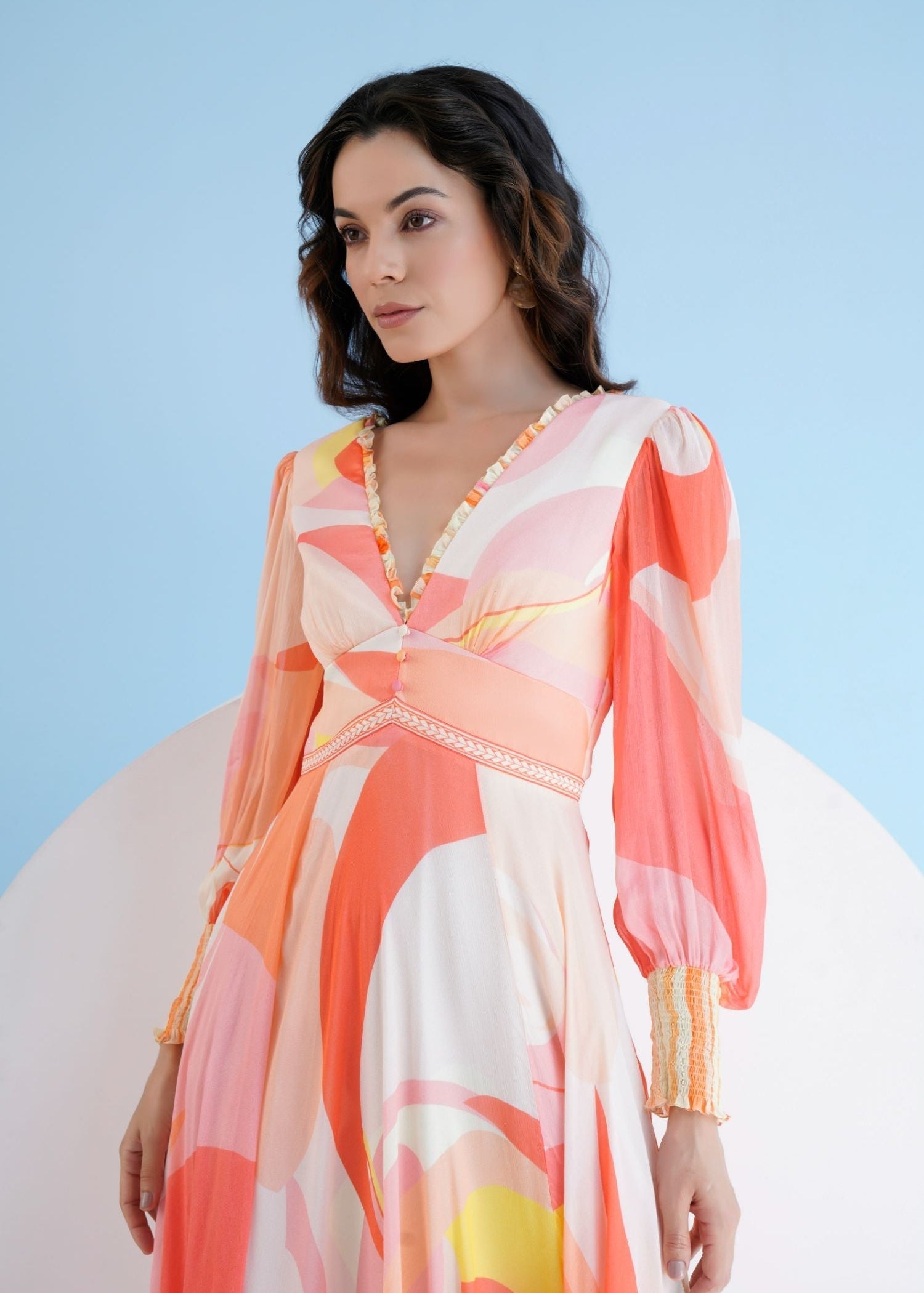 Peach Golden Ratio Maxi Dress