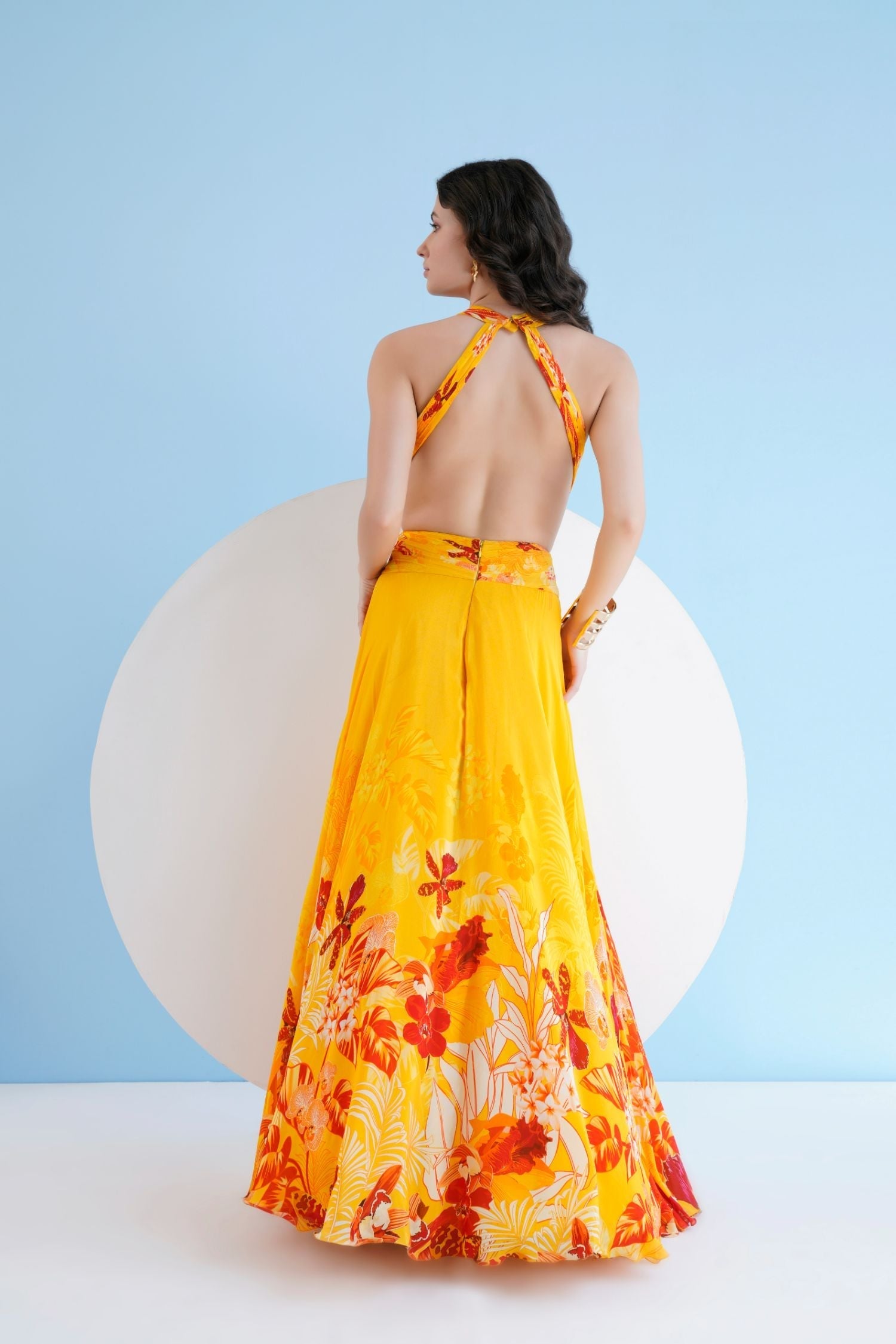Yellow Orchid Maxi Dress