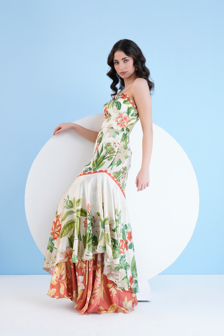 Exotic Lily Tiered Maxi Dress