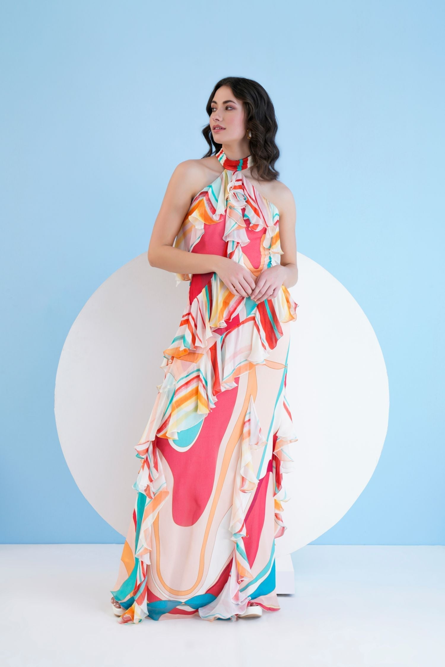 Red Surge Maxi Dress