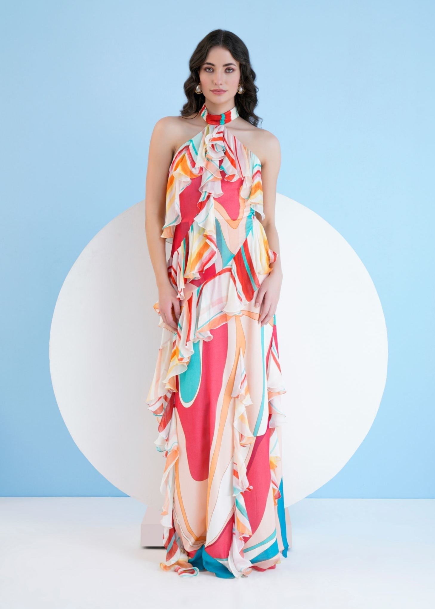 Red Surge Maxi Dress