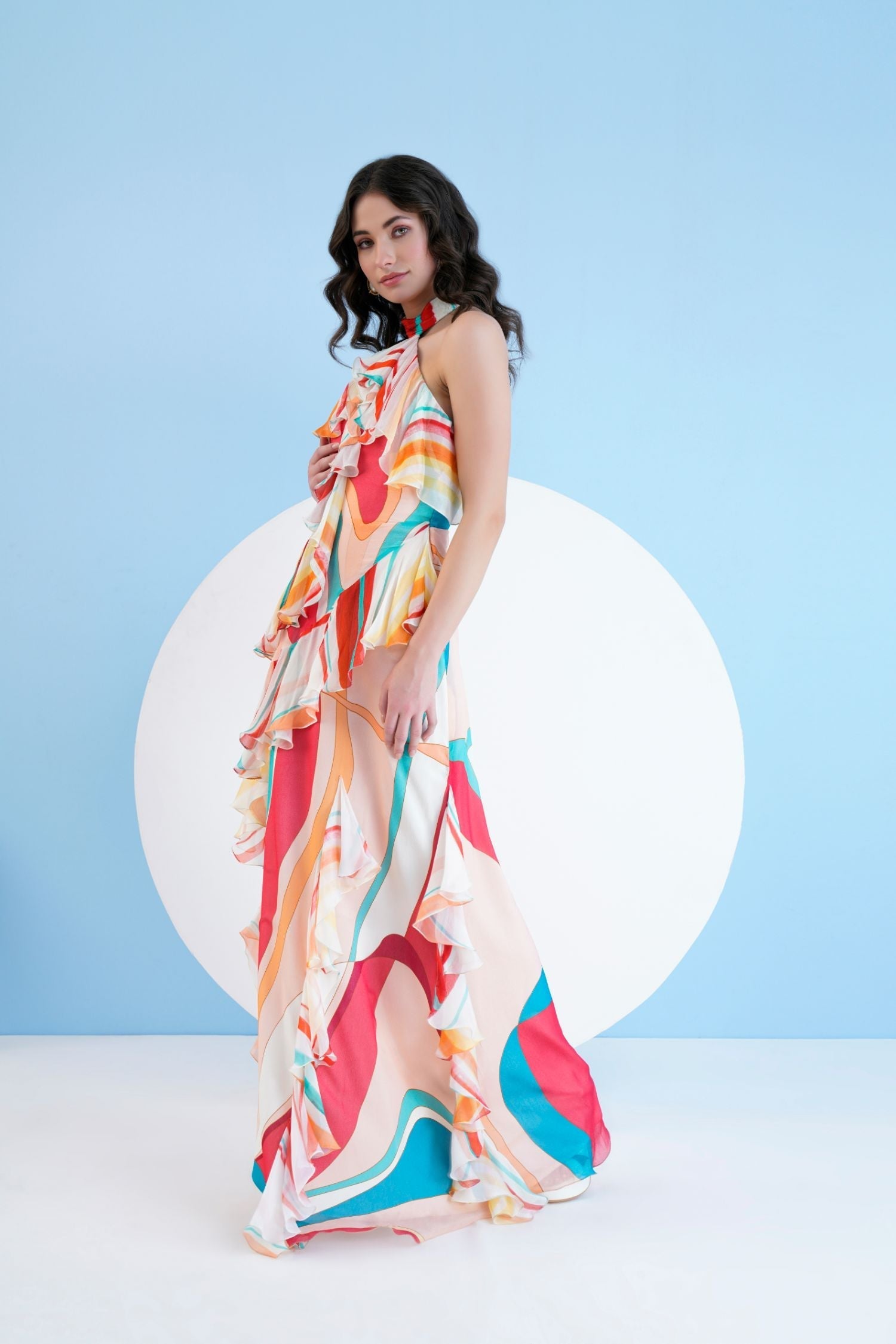 Red Surge Maxi Dress