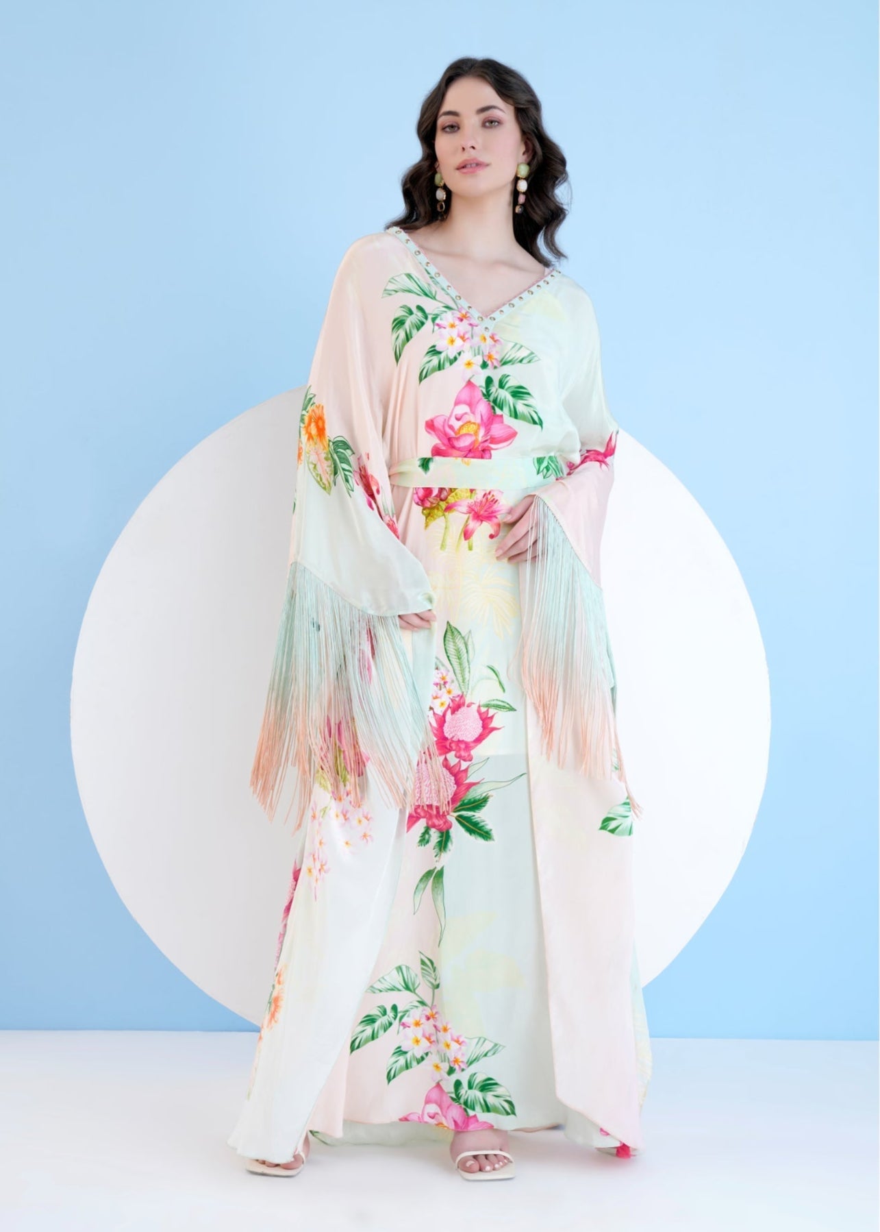 Tropical Mist Kaftan Dress