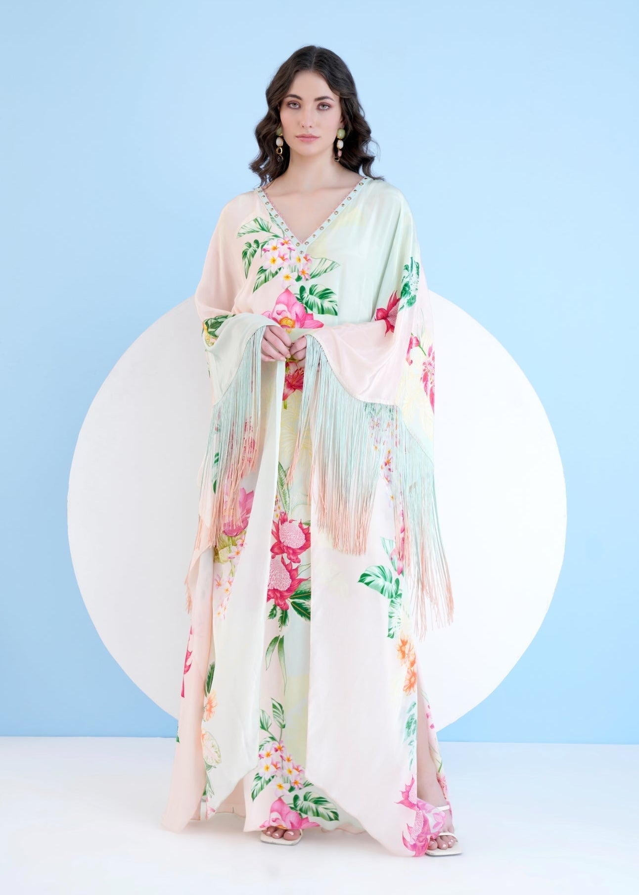 Tropical Mist Kaftan Dress