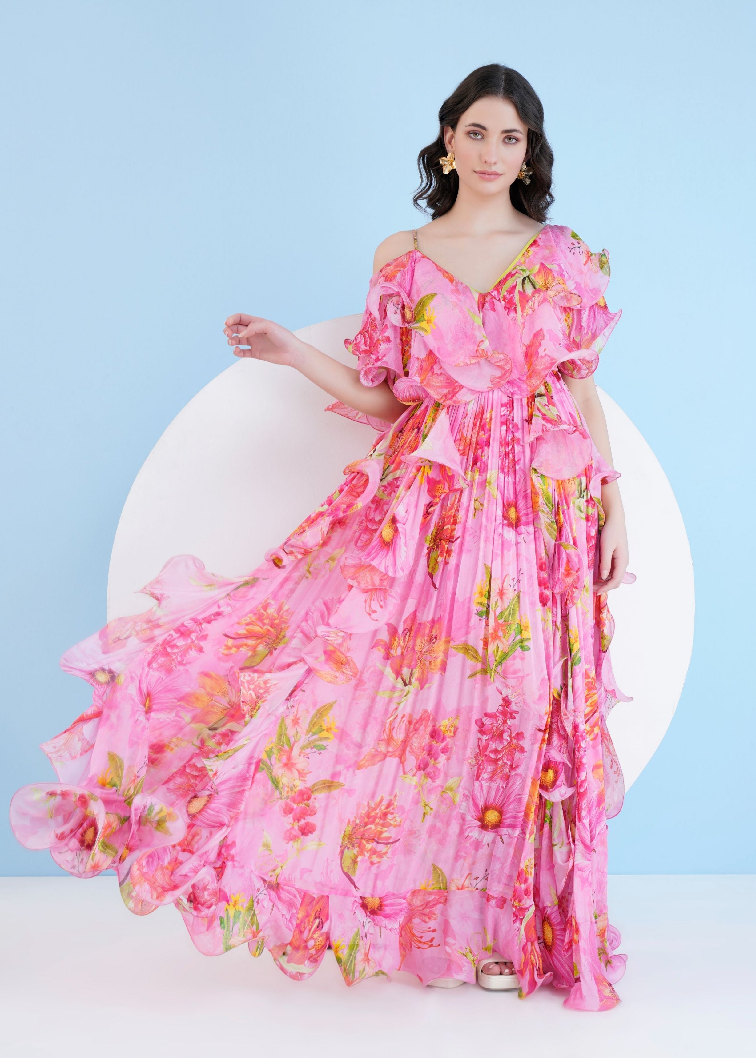 Dark Pink Lilium Maxi Dress