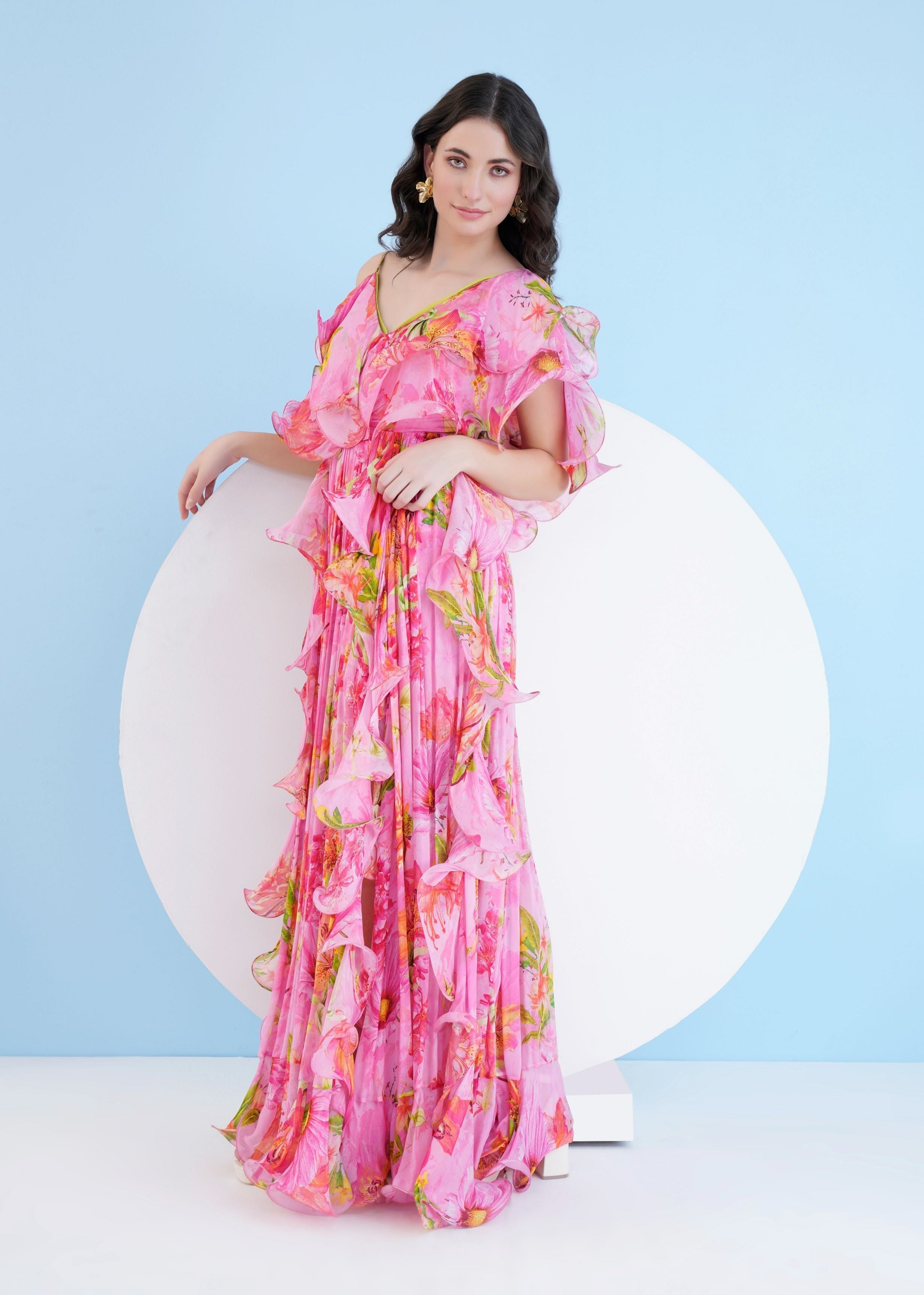 Dark Pink Lilium Maxi Dress