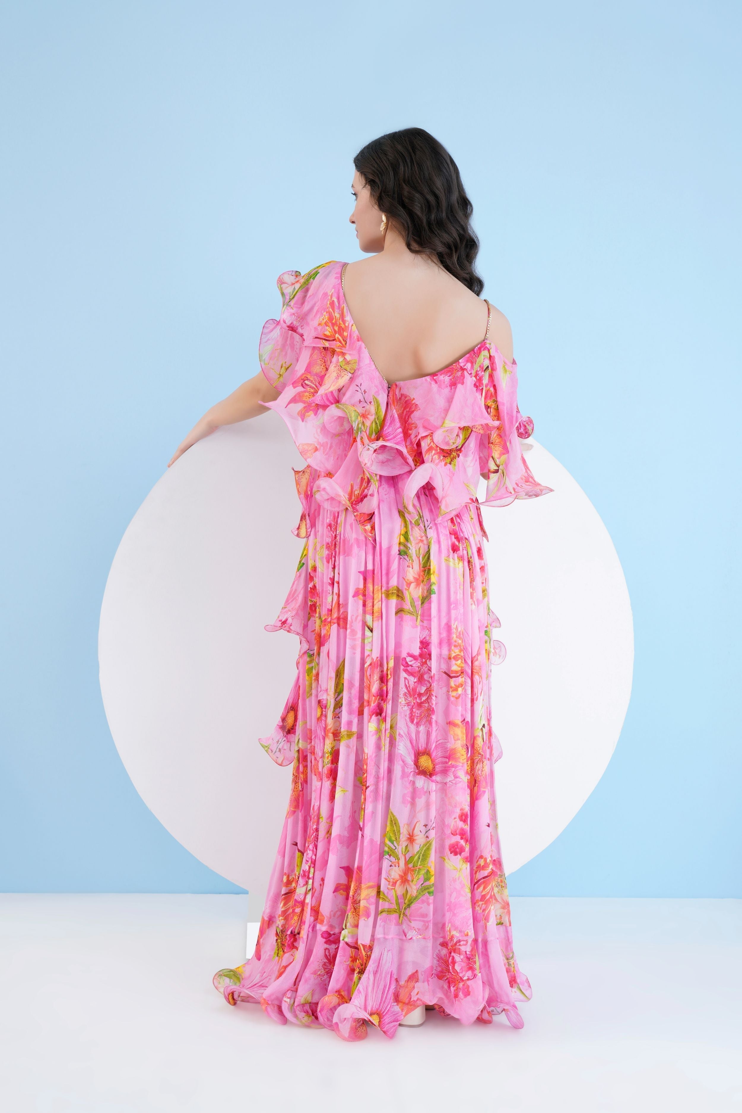 Dark Pink Lilium Maxi Dress