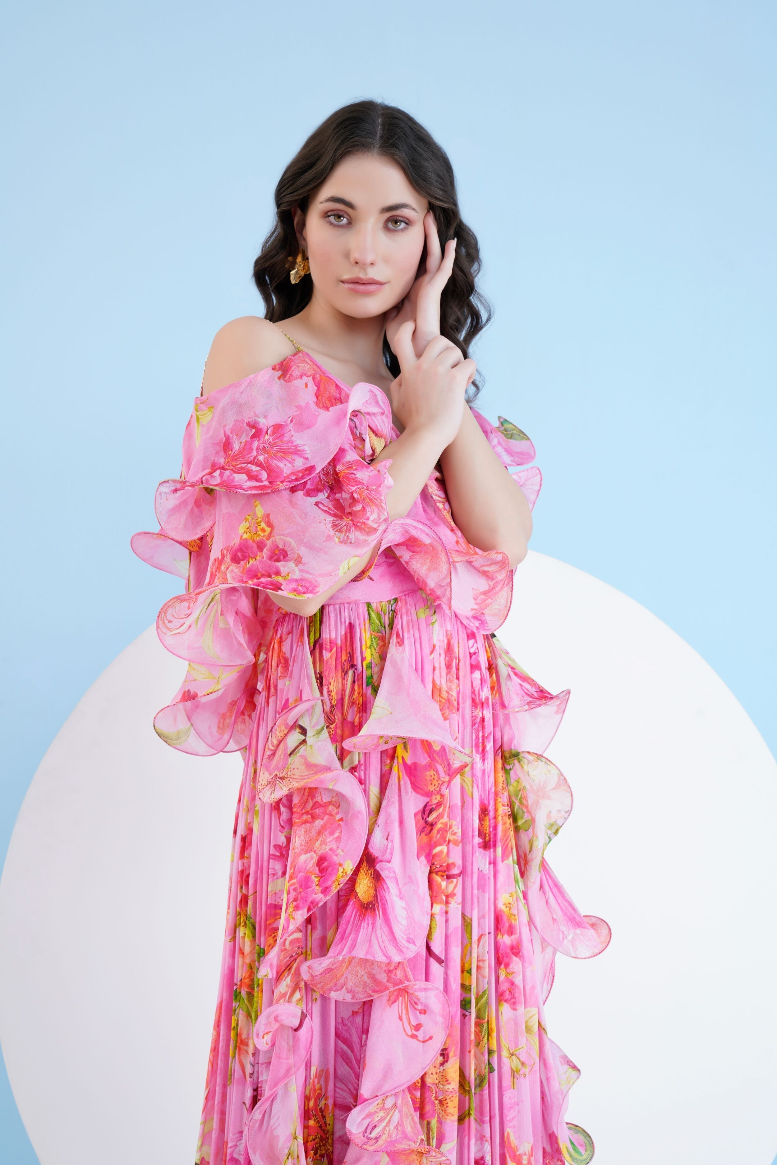 Dark Pink Lilium Maxi Dress
