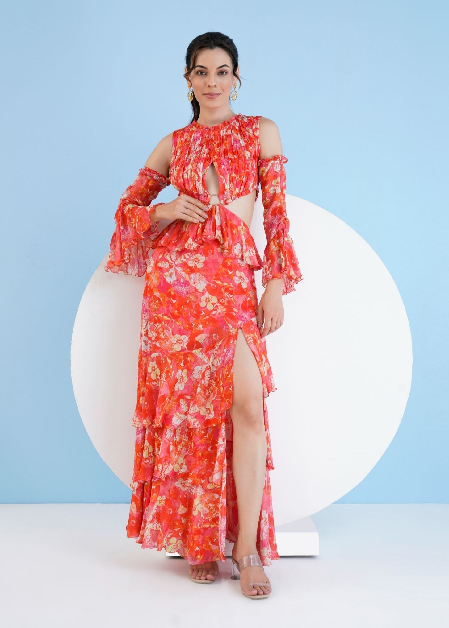 Dark Orchid Tiered Maxi Dress