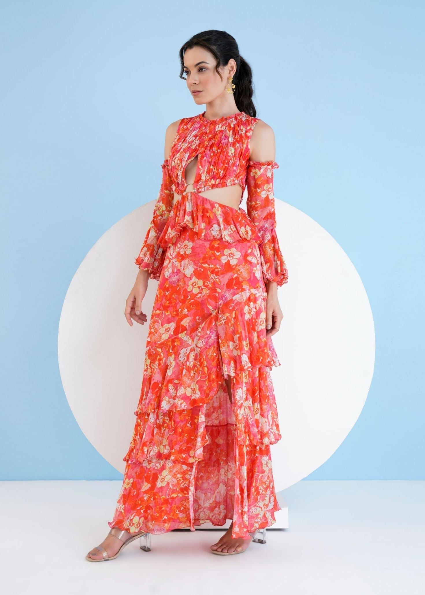Dark Orchid Tiered Maxi Dress