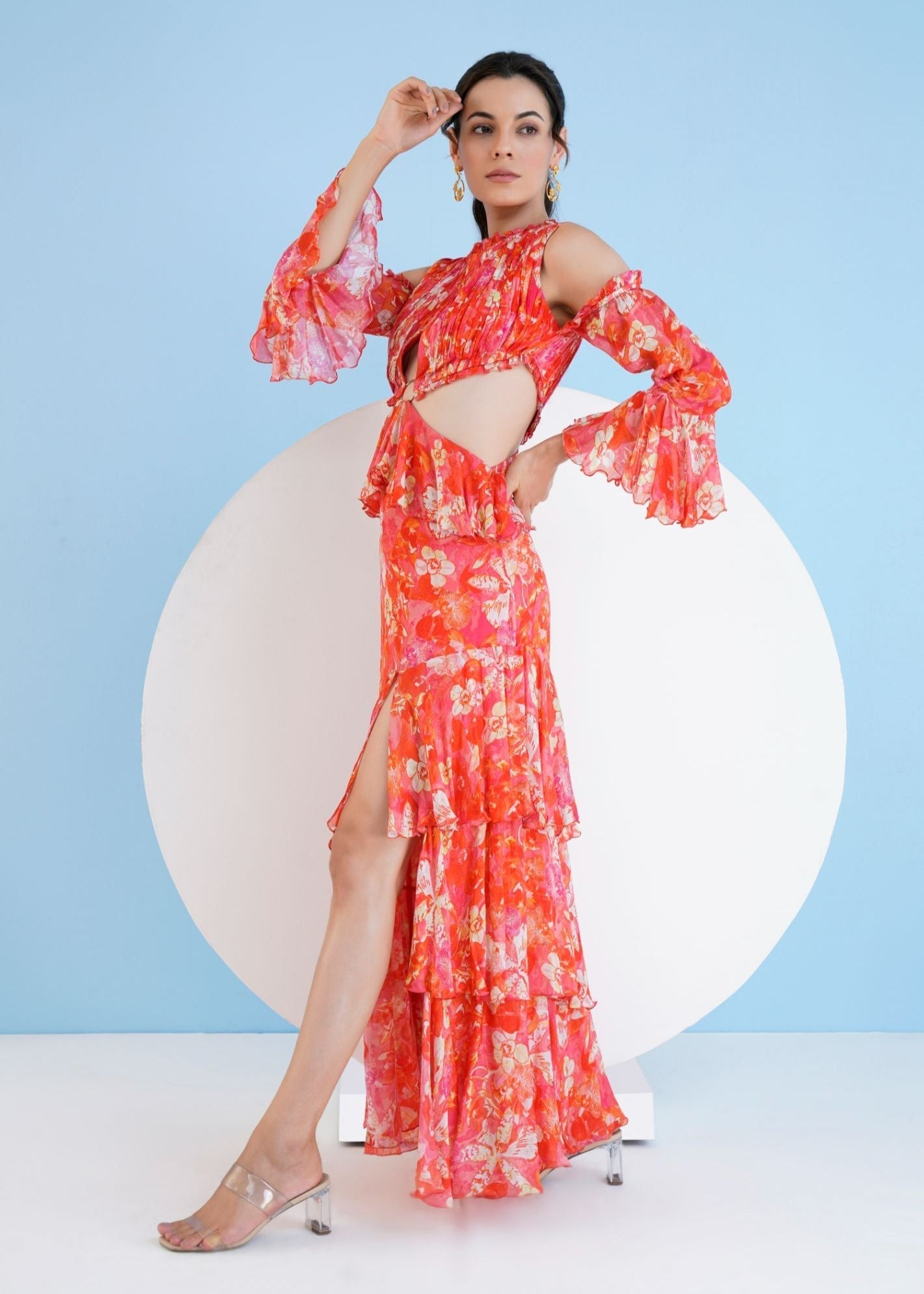 Dark Orchid Tiered Maxi Dress