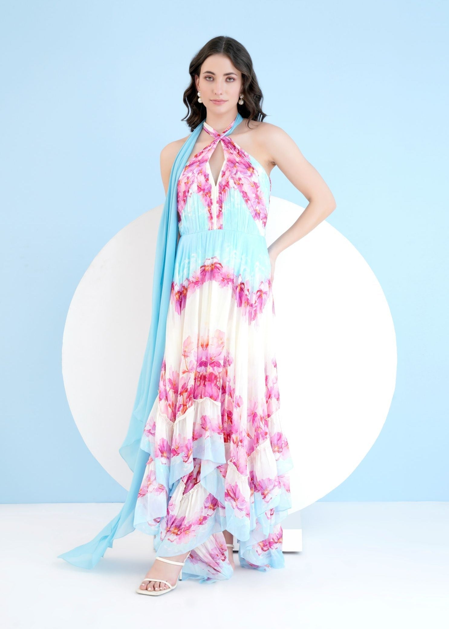Pink Dune Asymmetric Dress