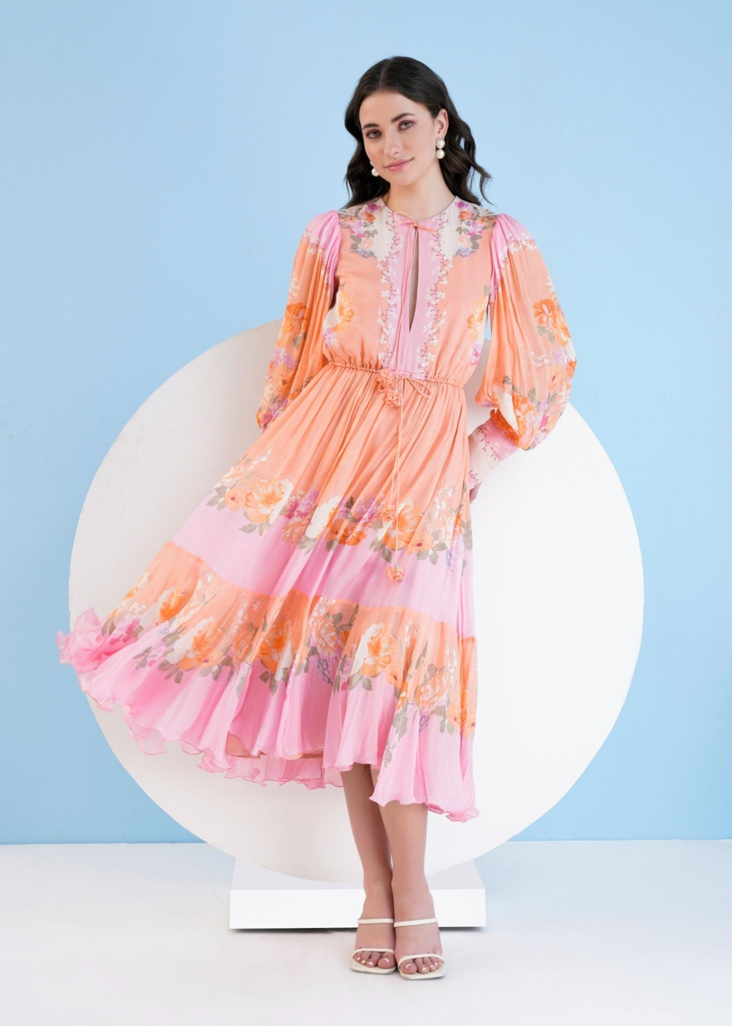 Corsage Midi Dress