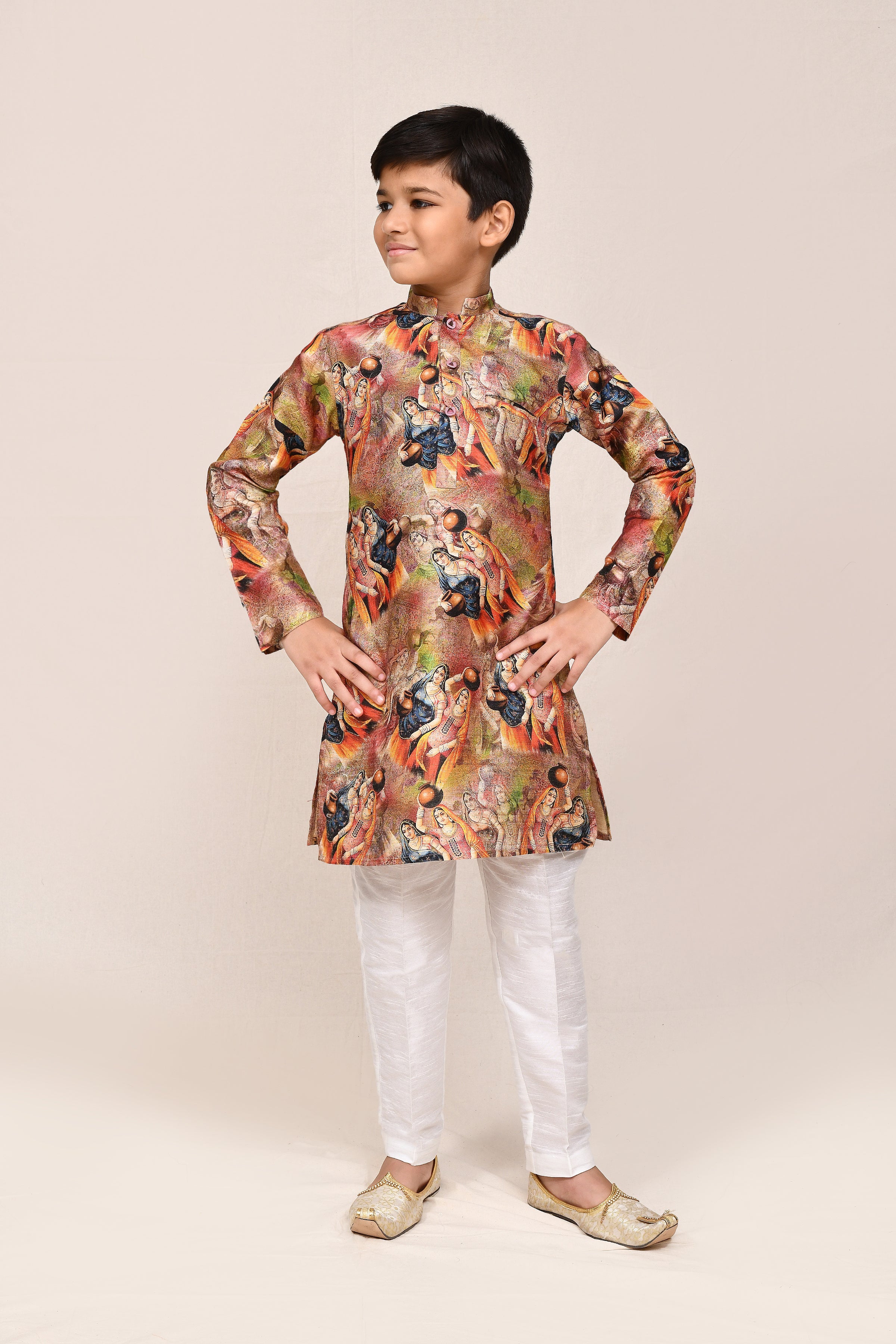 Kurta with straight fit pant