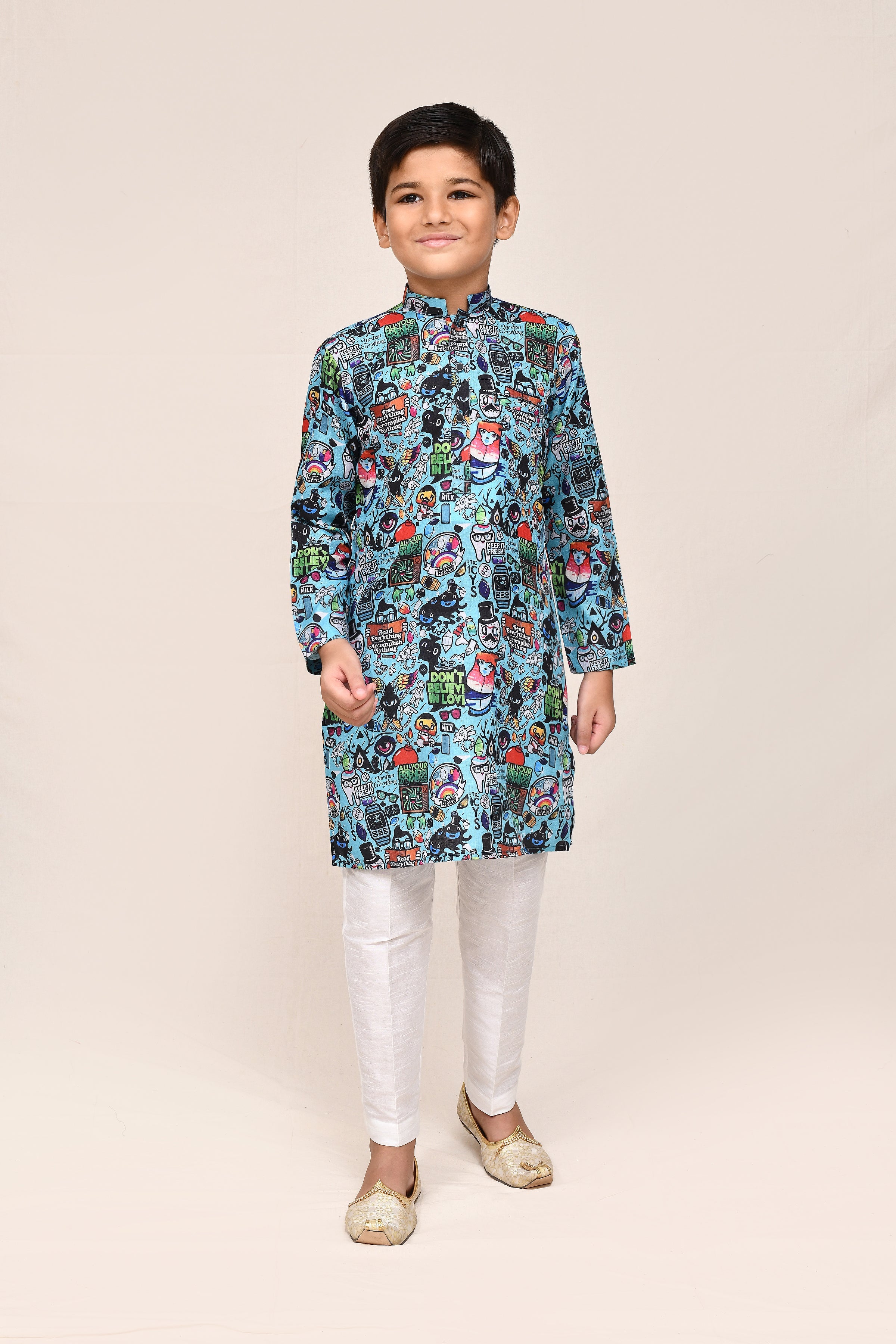 Kurta with straight fit pant
