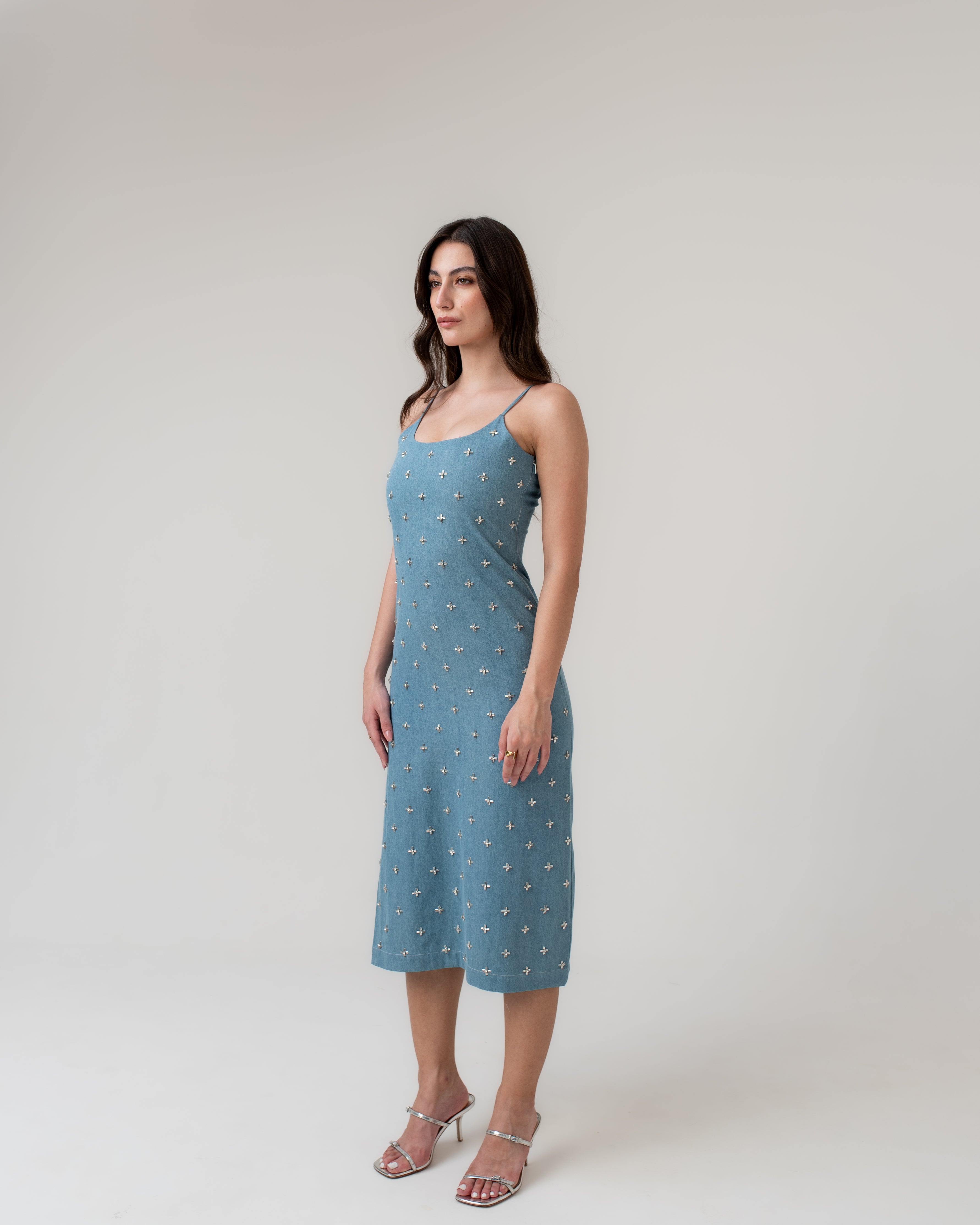 Crystal Denim Dress