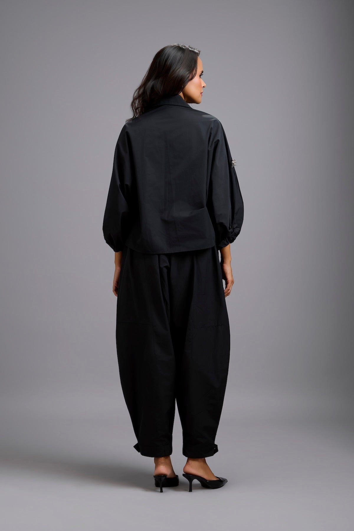 Tapered Drop-Crotch Pants