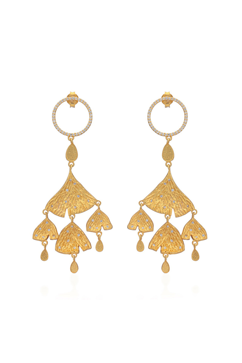 Ginkgo Statement Dangle Earring - Auraya Fashion - Putstyle - #tag1# - #tag2# - #tag3# - #tag3#