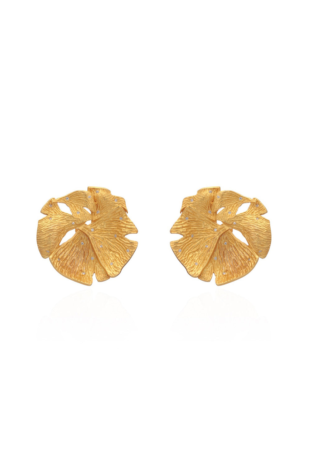 Ginkgo Stud Earring - Auraya Fashion - Putstyle - #tag1# - #tag2# - #tag3# - #tag3#