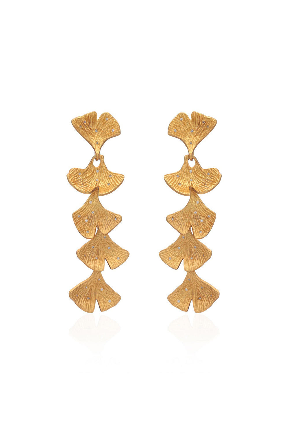 Ginkgo Leaf Dangle Earring - Auraya Fashion - Putstyle - #tag1# - #tag2# - #tag3# - #tag3#