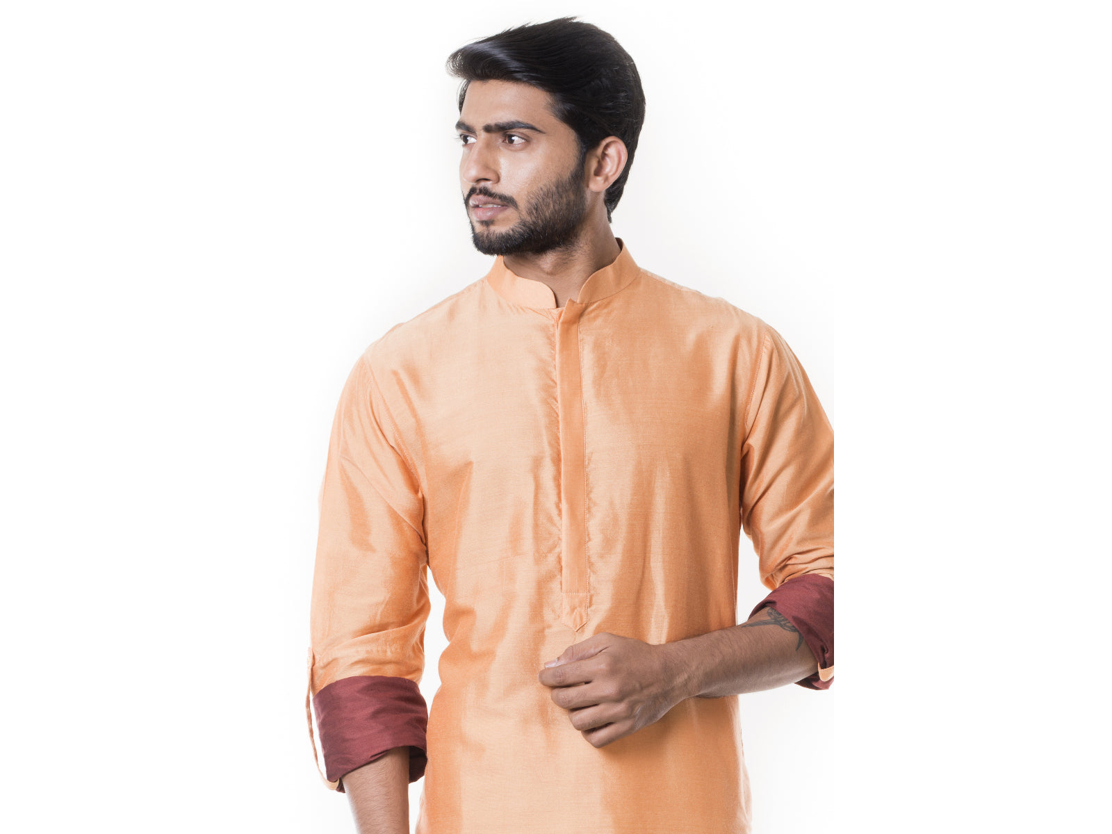 Peach Pathani Set